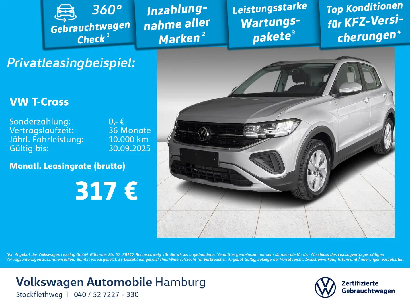 Volkswagen T-Cross 1.0 TSI Life DSG ACC IQ.Drive CarPlay Zilver - 1