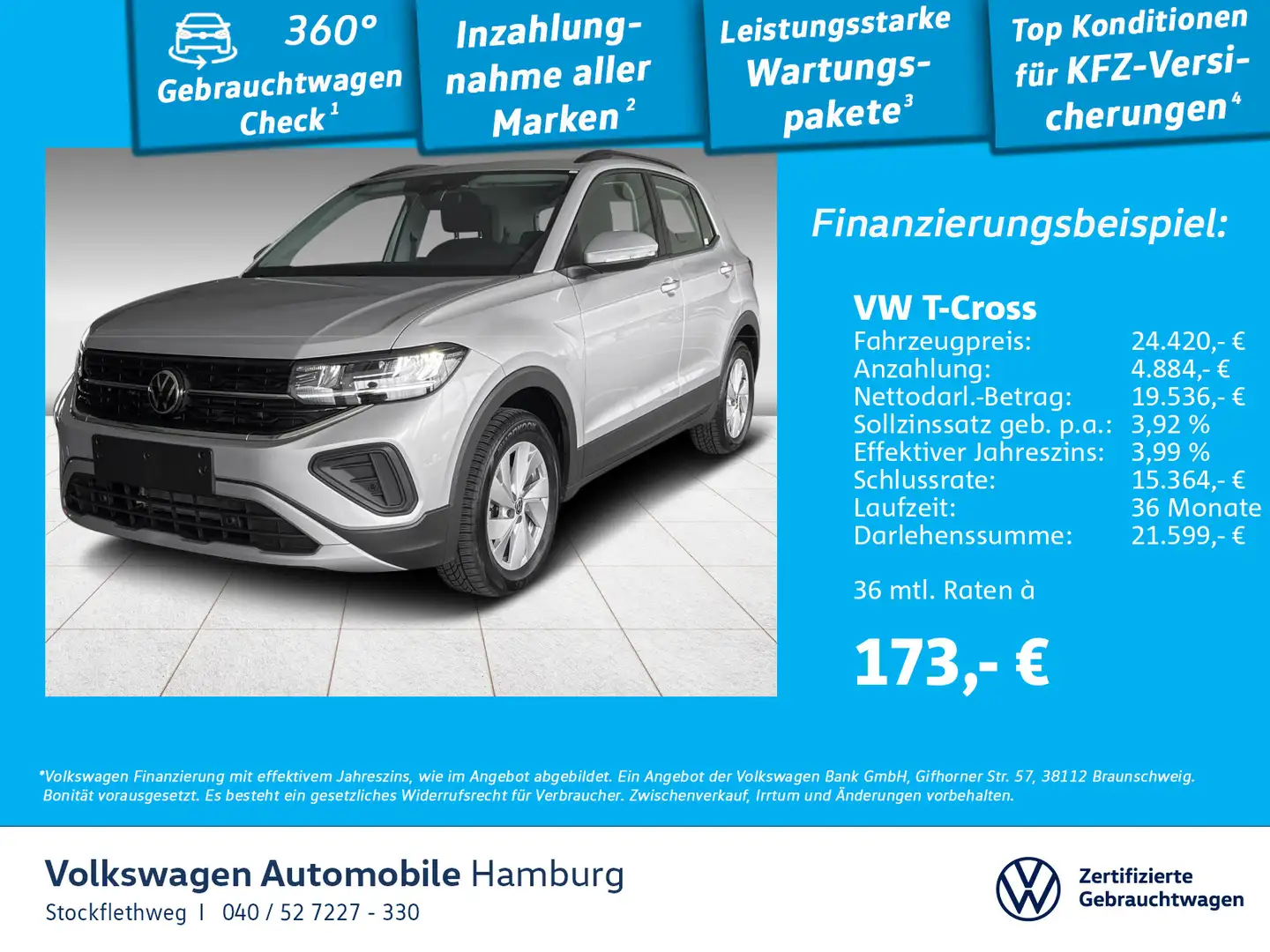 Volkswagen T-Cross 1.0 TSI Life DSG ACC IQ.Drive CarPlay Zilver - 1