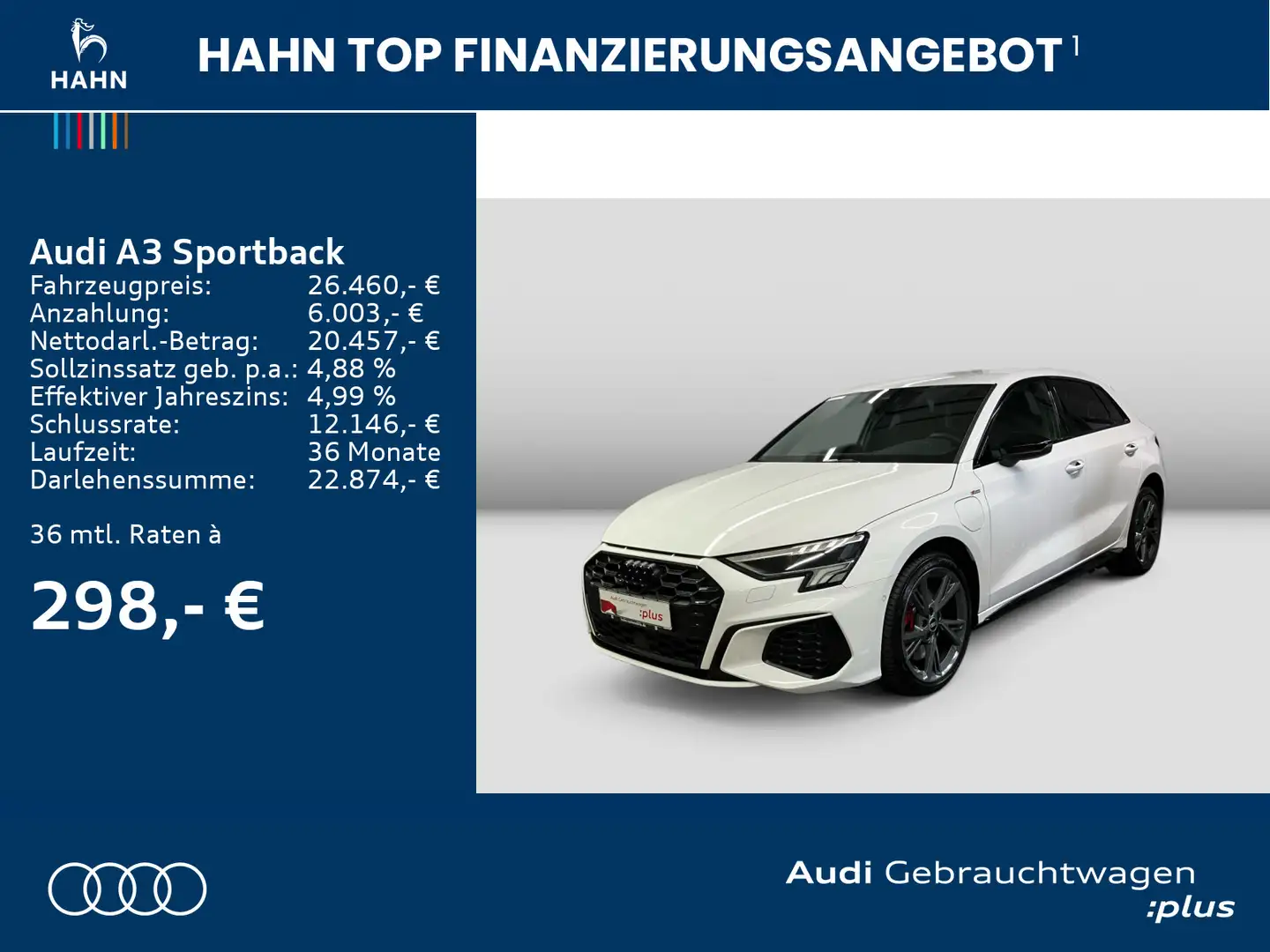 Audi A3 45 TFSIe S line Virtual Carplay LED Weiß - 2