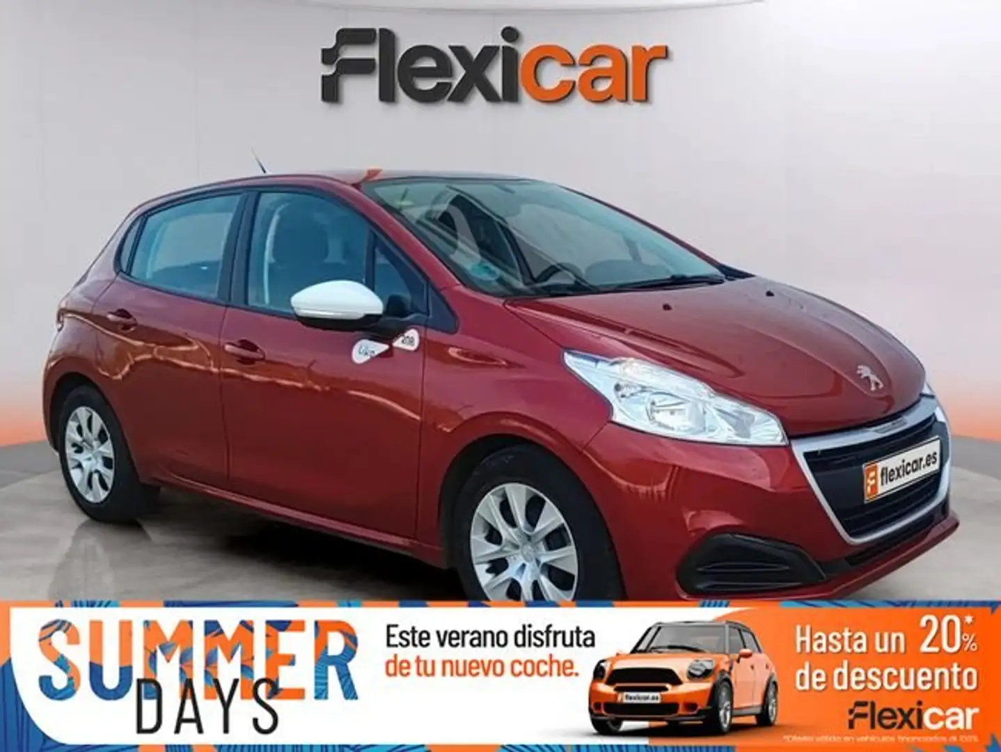 Peugeot 208 5P+LIKE+1.2L+PureTech+50KW+%2868CV%29 Rood - 1