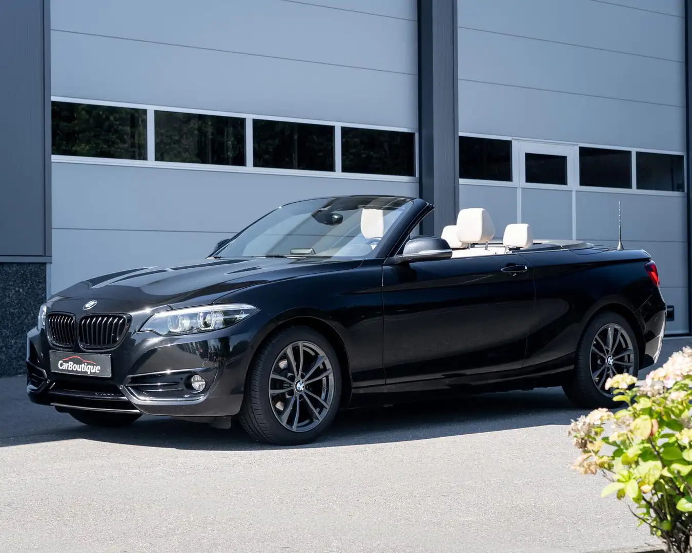 BMW 218 2-serie Cabrio 218i Executive I Leer I Aut I PDC I Zwart - 1