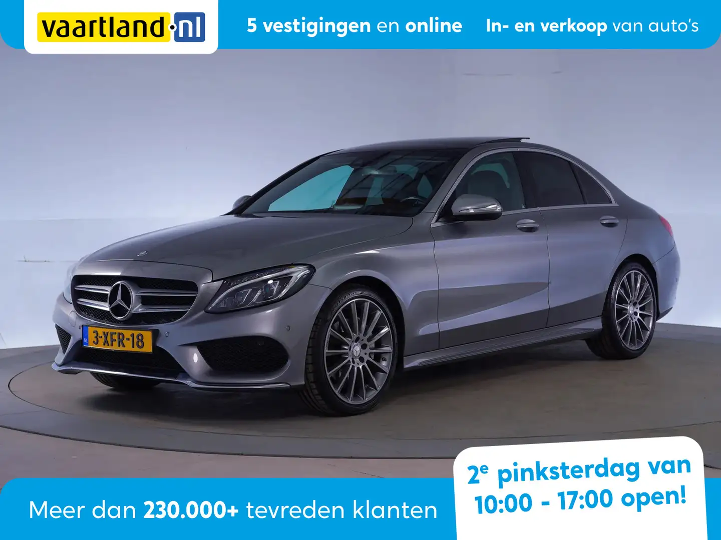 Mercedes-Benz C 180 Prestige AMG Pakket Aut. [ Schuifdak Pano Half Lee Серый - 1