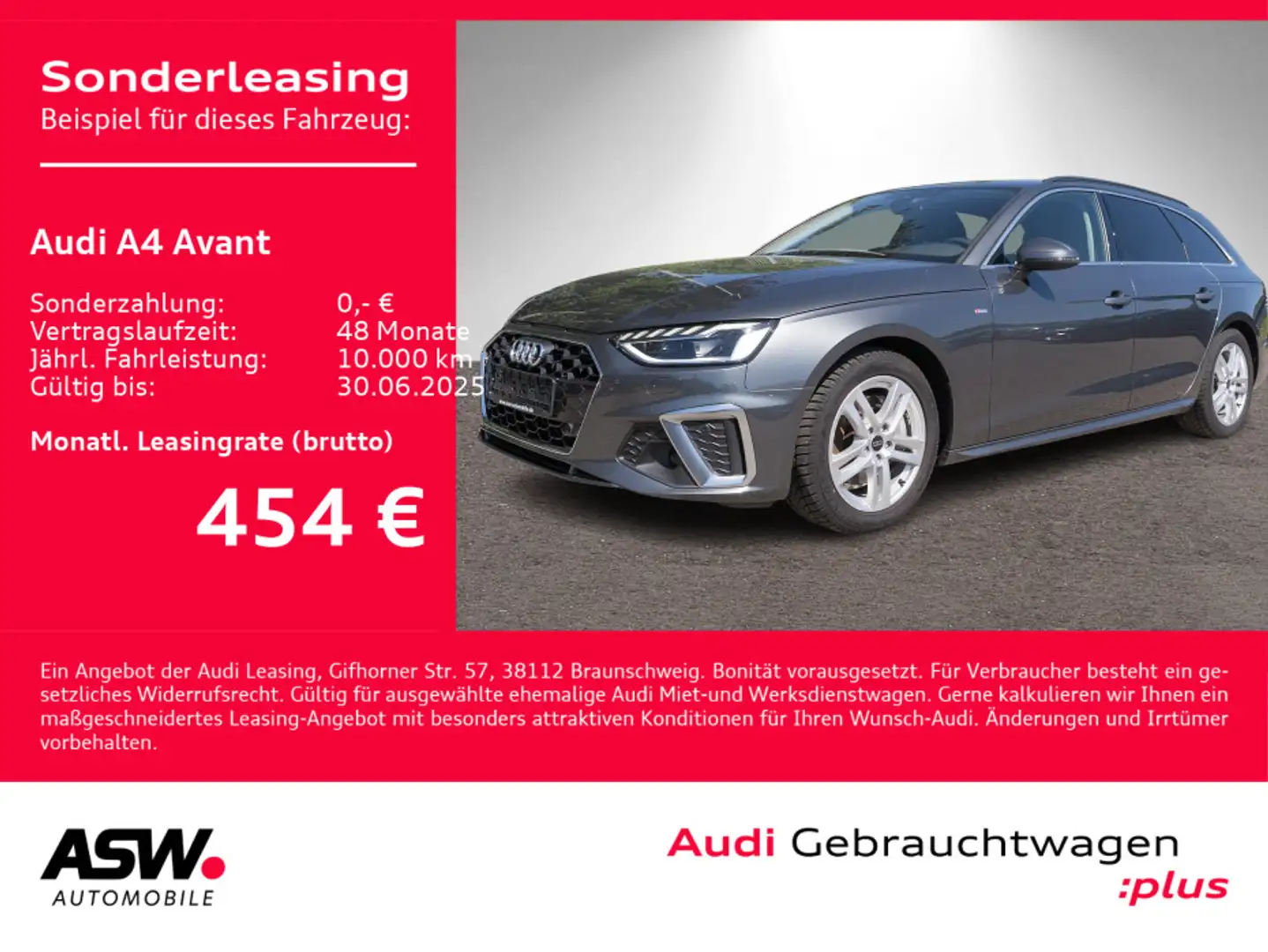 Audi A4 S line 40TDI quattro Navi LED ACC PDC Grau - 1