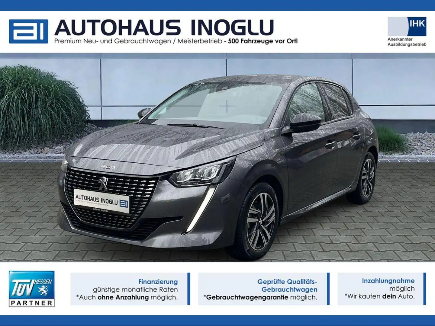 Peugeot 208 1.2 PureTech 100 Allure Pack Navi+R-Kam+DAB+ Gri - 1