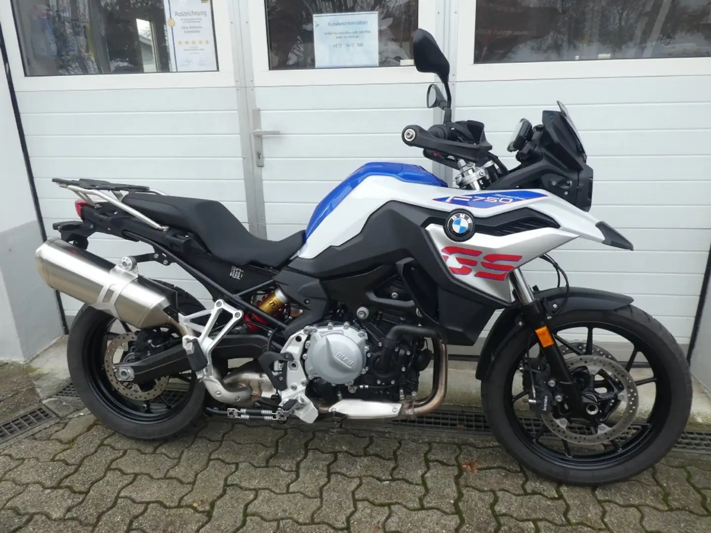BMW F 750 GS Sport, Sitzbank und Fahrwerk tief, sehr gepflegt Blau - 1
