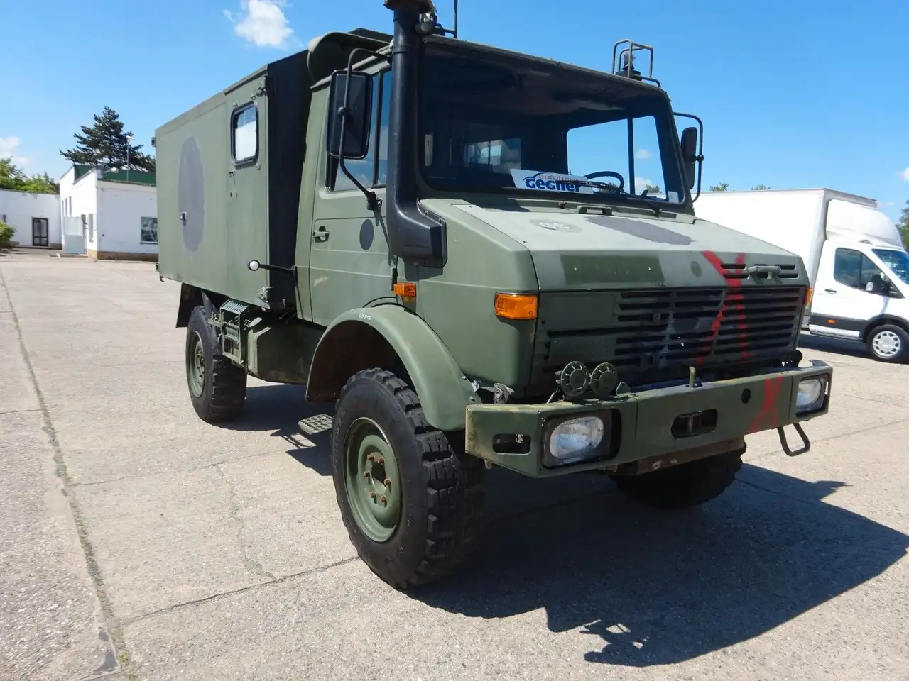 Unimog U 1300 L Turbo OM 366 Koffer schnelle Achsen, foto 7