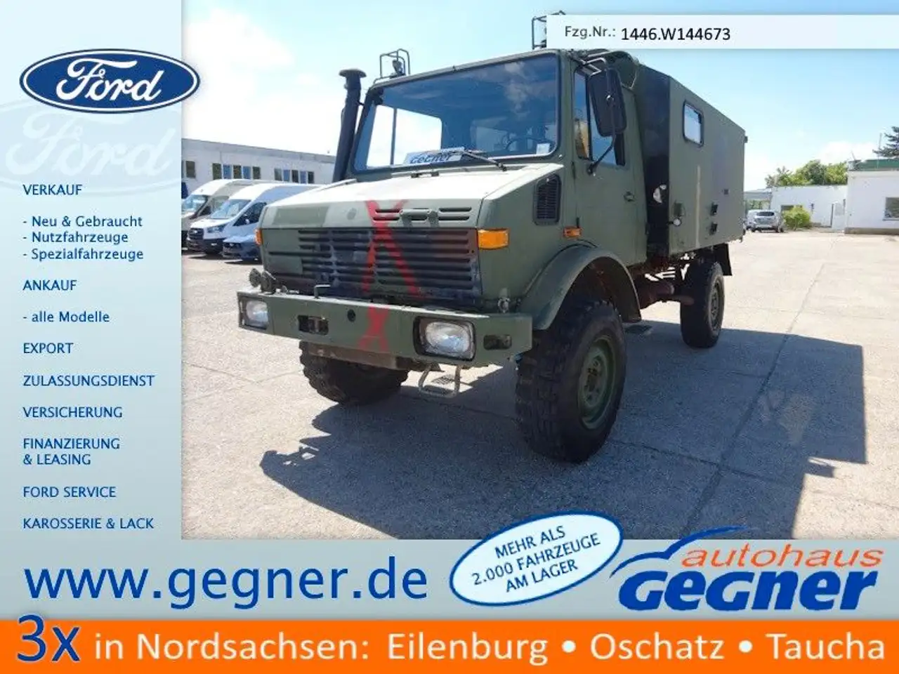 Unimog U 1300 L Turbo OM 366 Koffer schnelle Achsen, foto 1