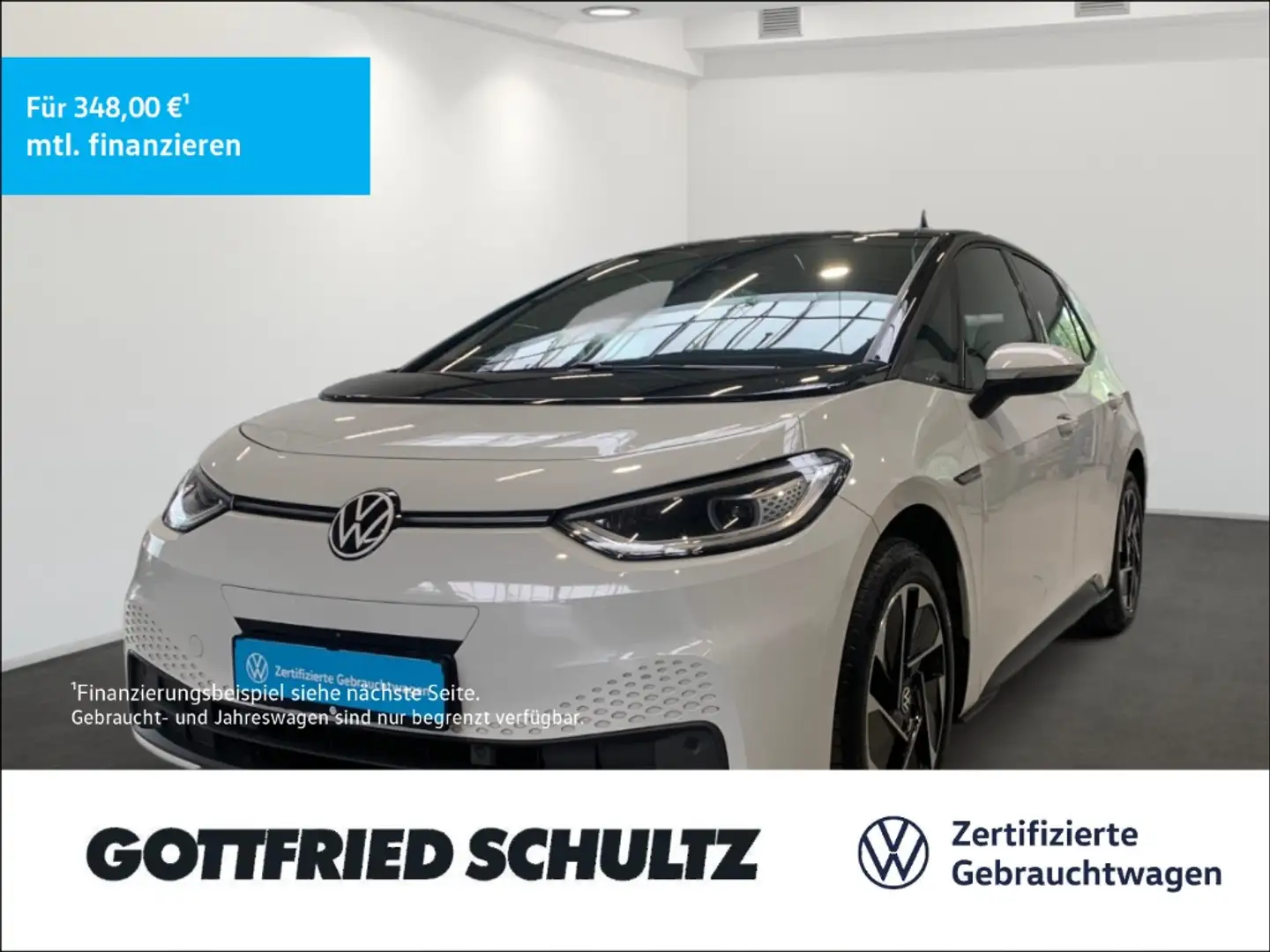 Volkswagen ID.3 PRO PERFORMANCE 57 kWh CARPLAY ACC EINPARKHILFE CC Weiß - 1