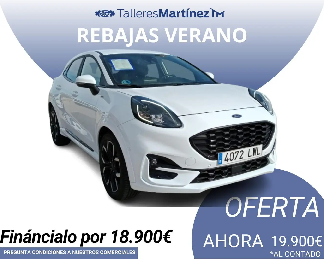 Ford Puma 1.0 EcoBoost MHEV ST-Line X 125 Blanco - 1