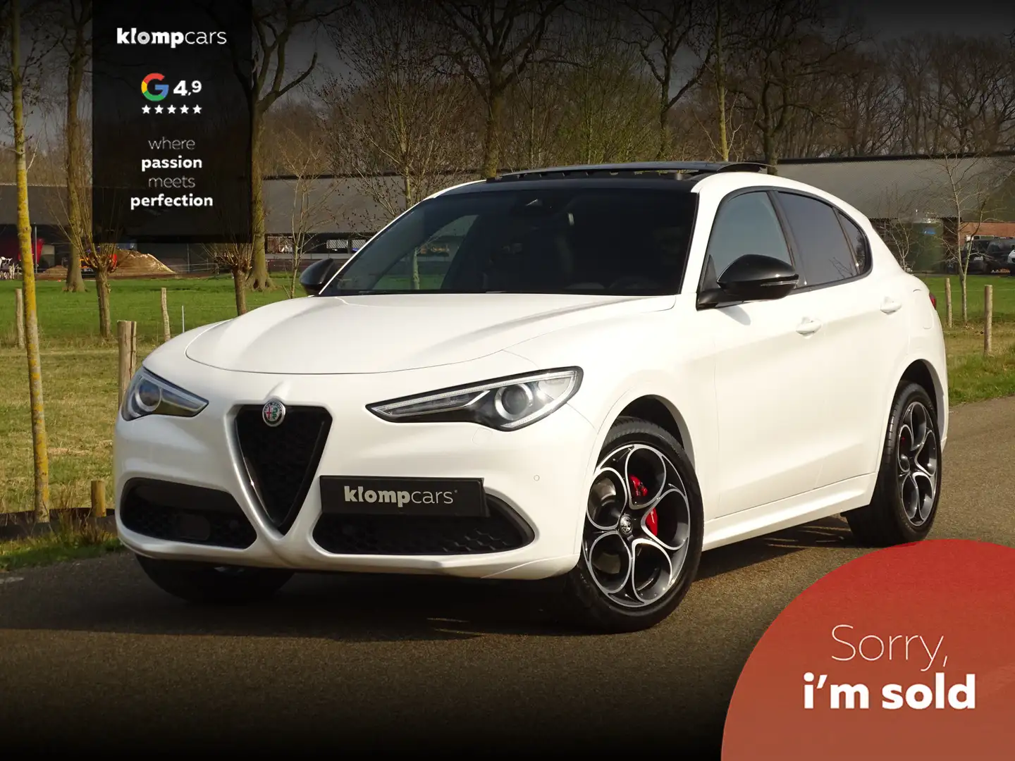 Alfa Romeo Stelvio 2.0 T AWD Veloce | BTW | Ad.Cruise | Lane | Schuif Wit - 1