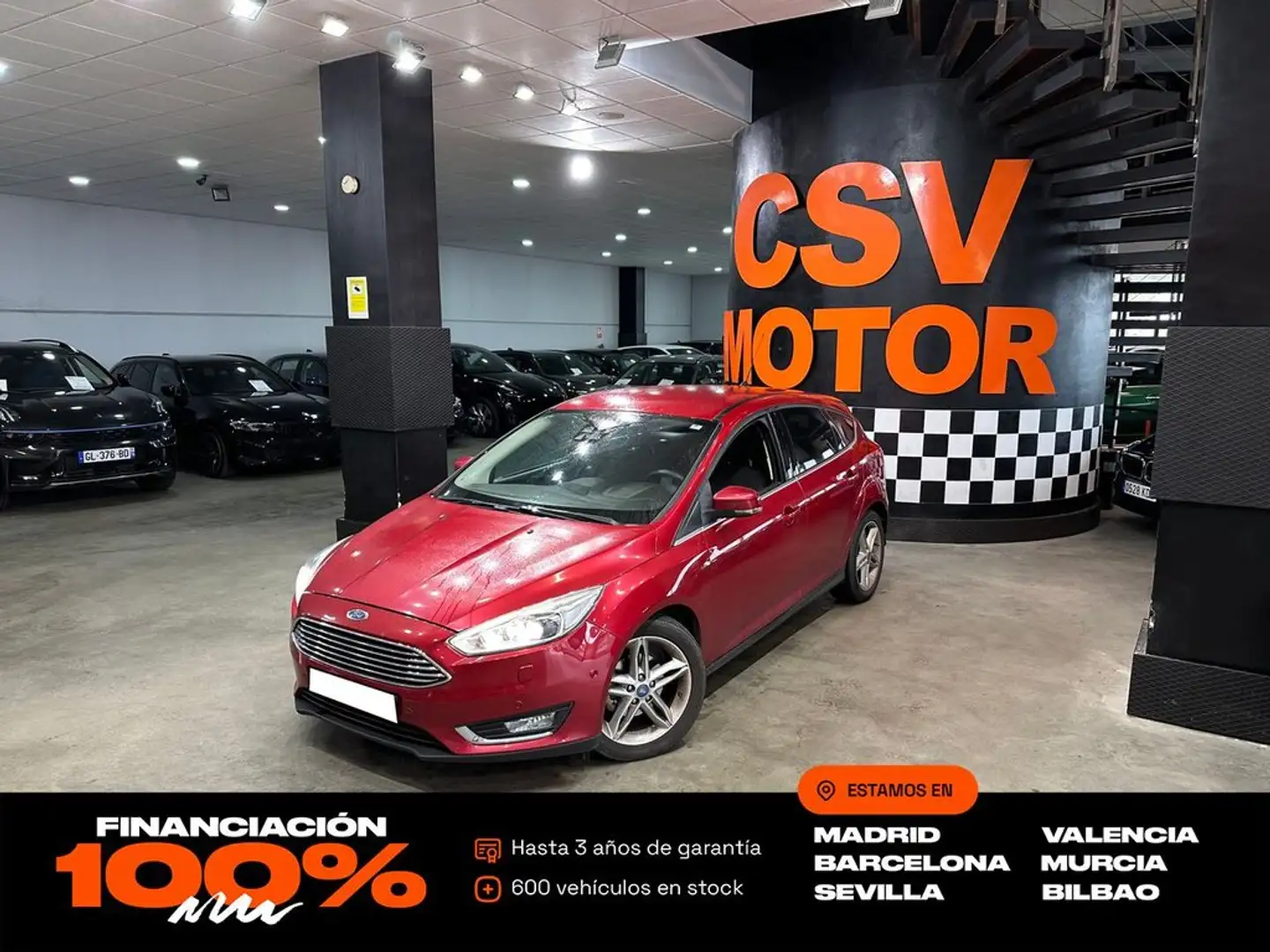 Ford Focus 1.6TDCi Edition 115 Rojo - 1