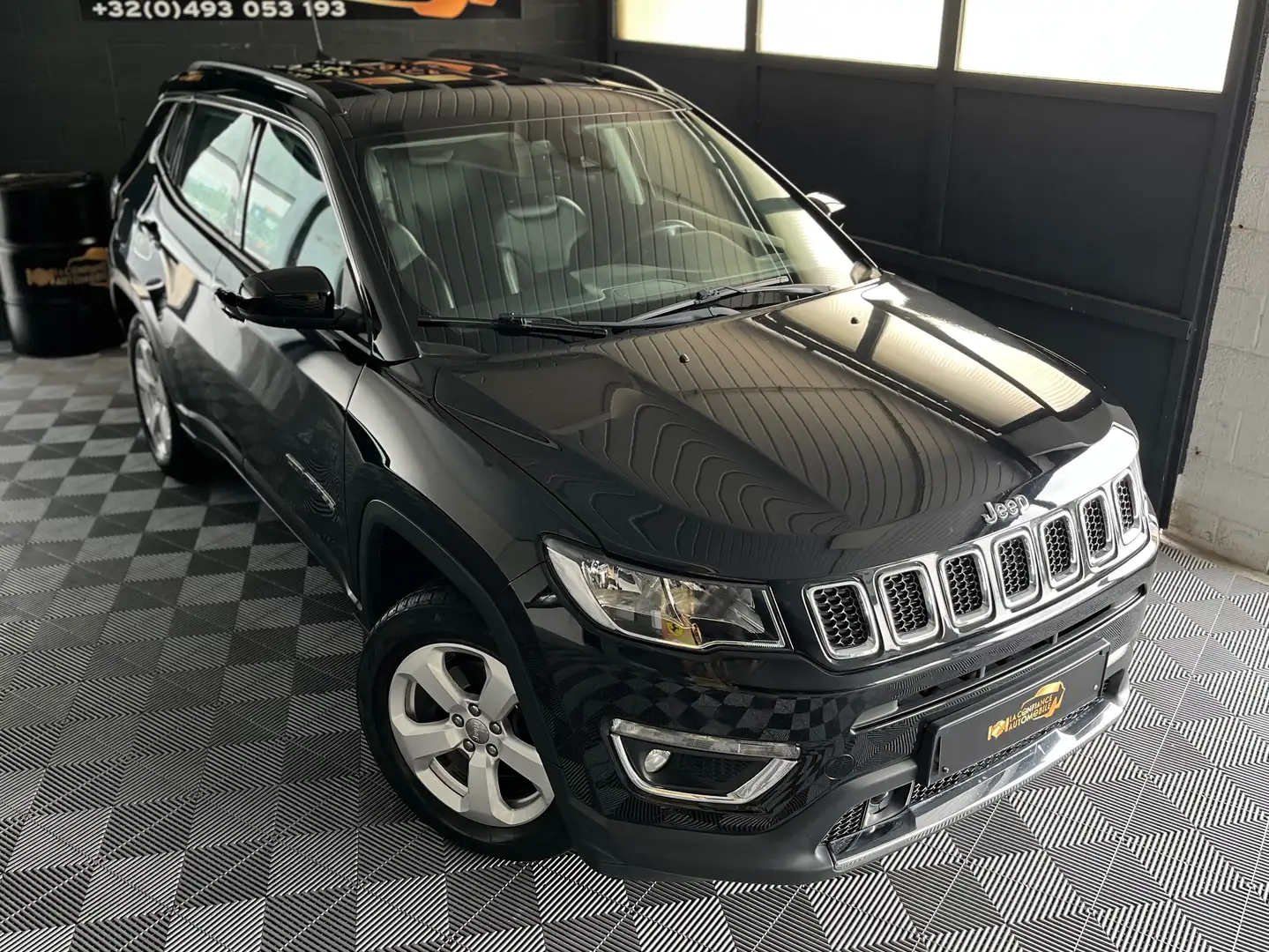 Jeep Compass 1.6MJD 1er propriétaire garantie 12 mois Noir - 1
