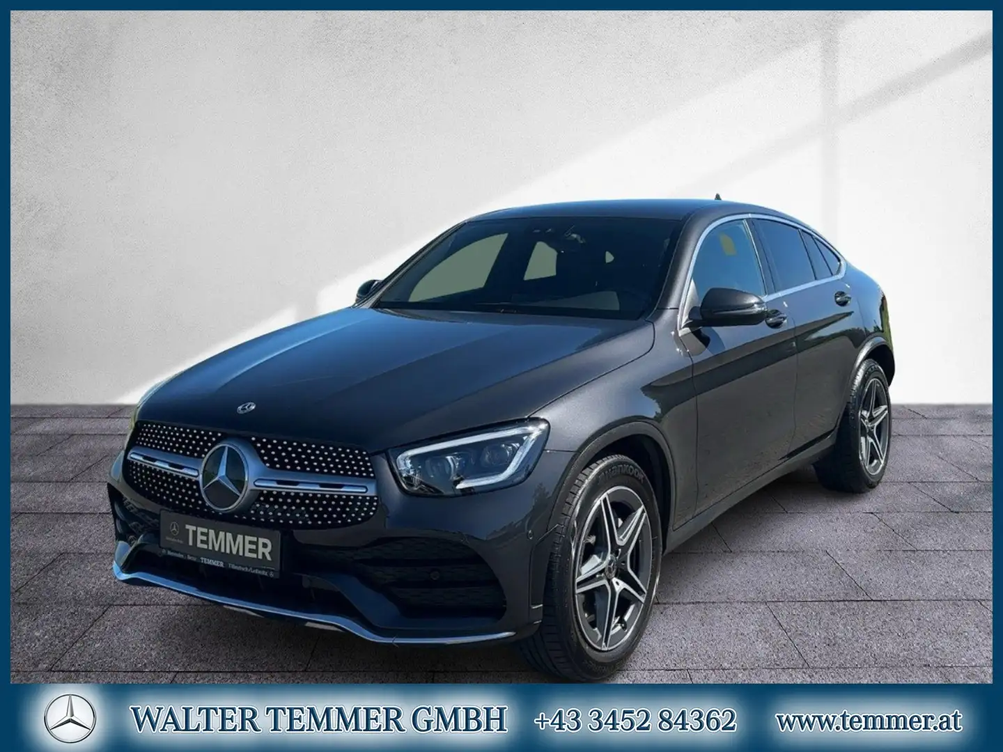 Mercedes-Benz GLC 200 d Coupé AMG-Line AHV MBeam RKam Navi Shz Grau - 1