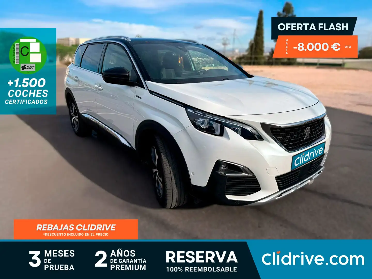 Peugeot 5008 GT-Line 1.2L PureTech 96kW (130CV) EAT8 Blanco - 1