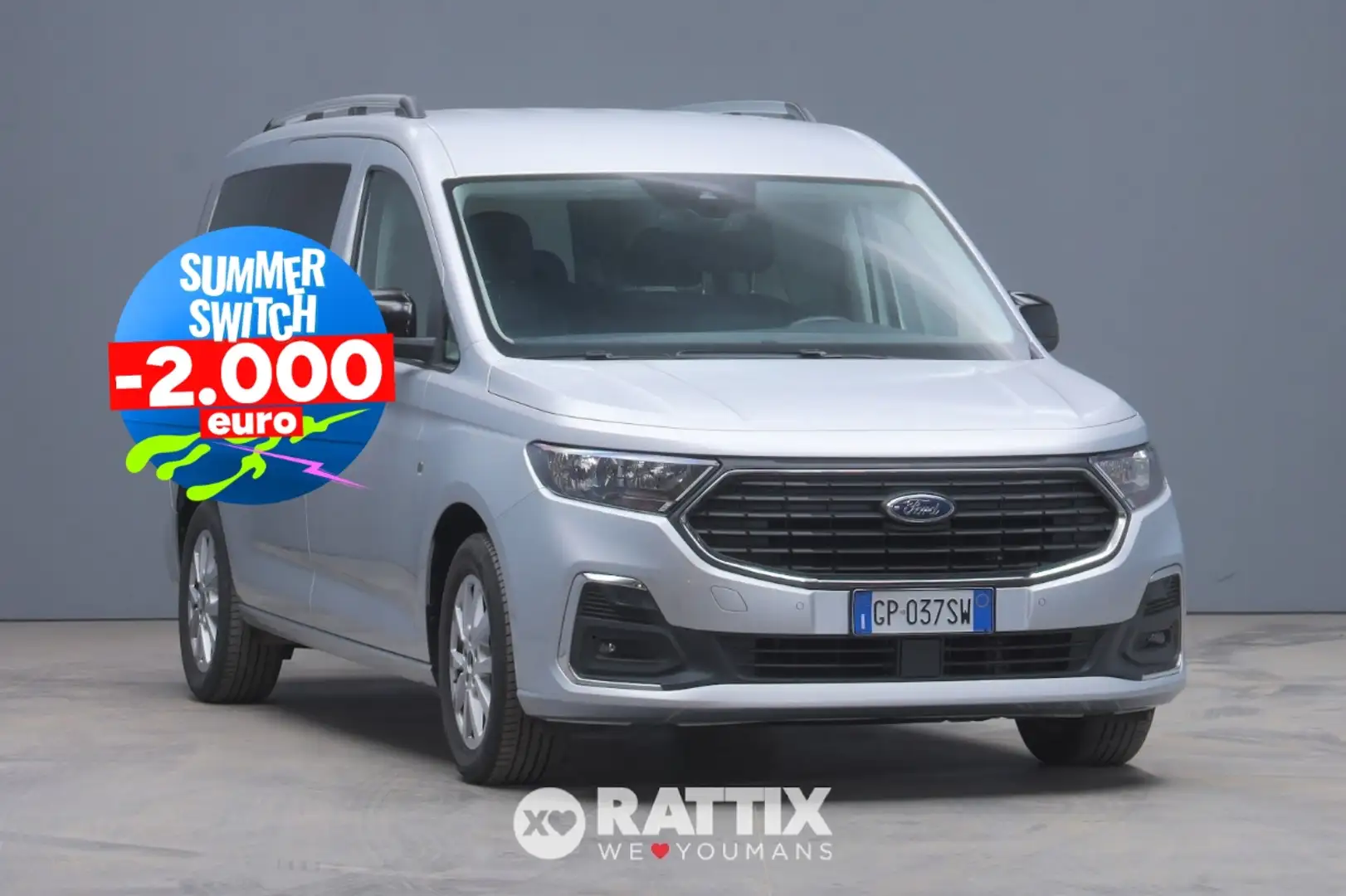 Ford Grand Tourneo 2.0 Ecoblue 122CV Titanium Auto 7p.ti Grijs - 1
