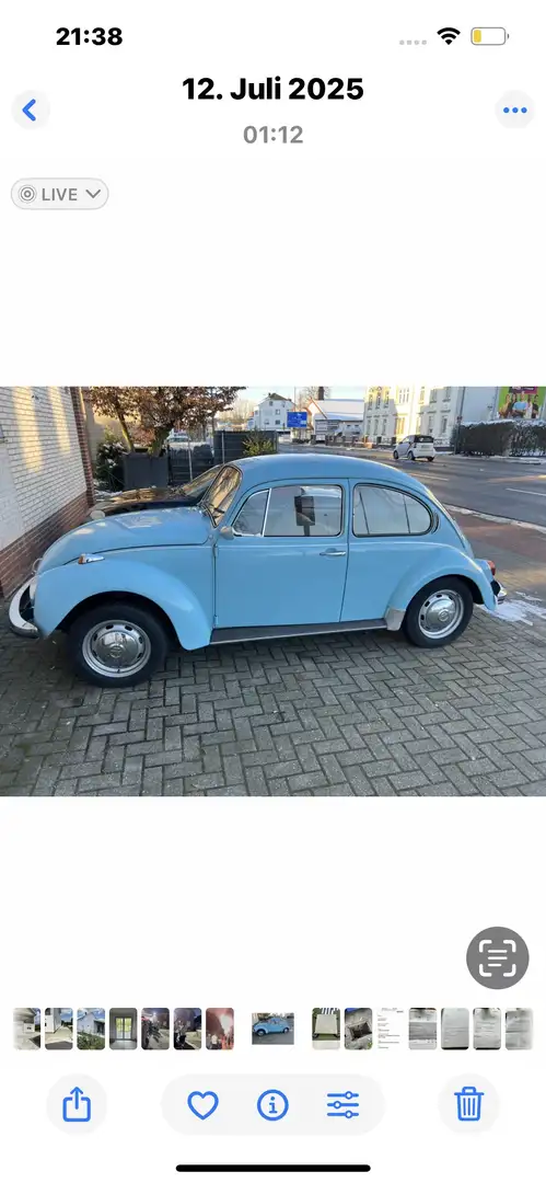 Volkswagen Käfer Oldtimer Blau - 1