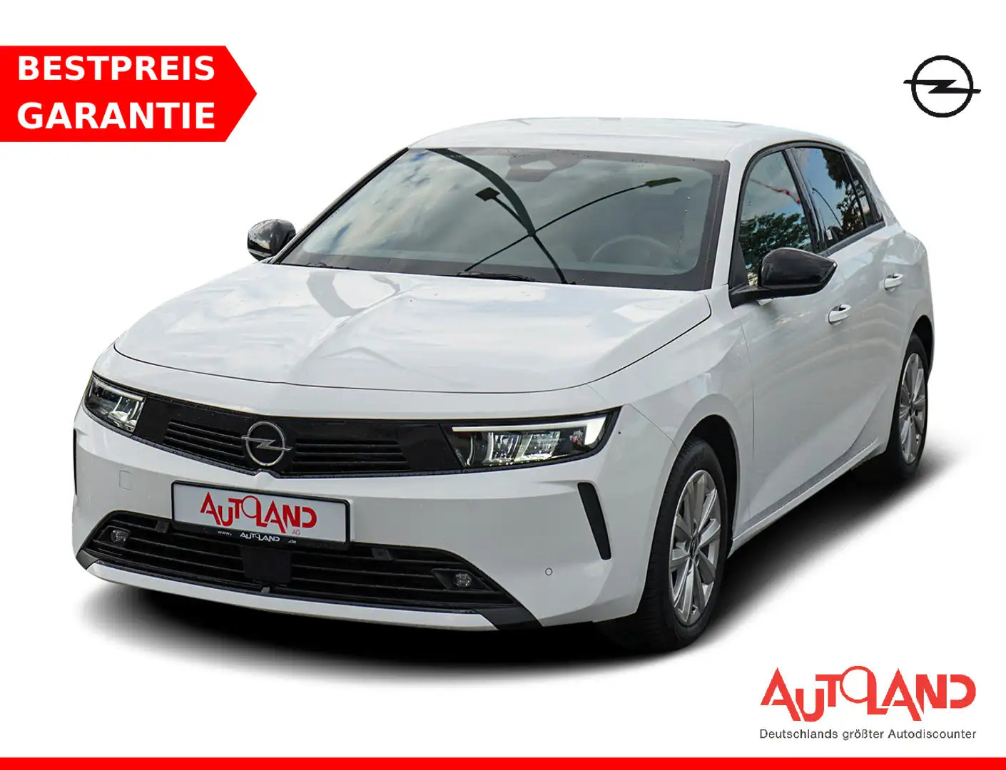 Opel Astra L 1.2 Elegance LED AHK Navi 360° ACC DAB Weiß - 1
