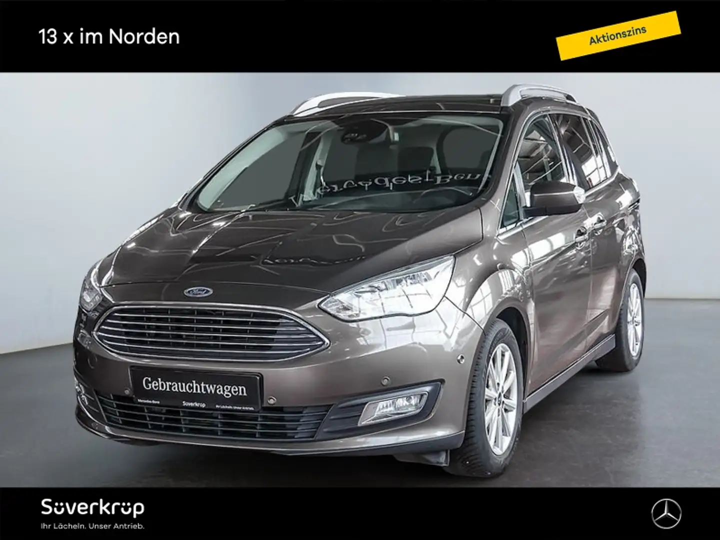 Ford Grand C-Max Titanium Navi SHZ PDC AHK 6Sitze Bruin - 2