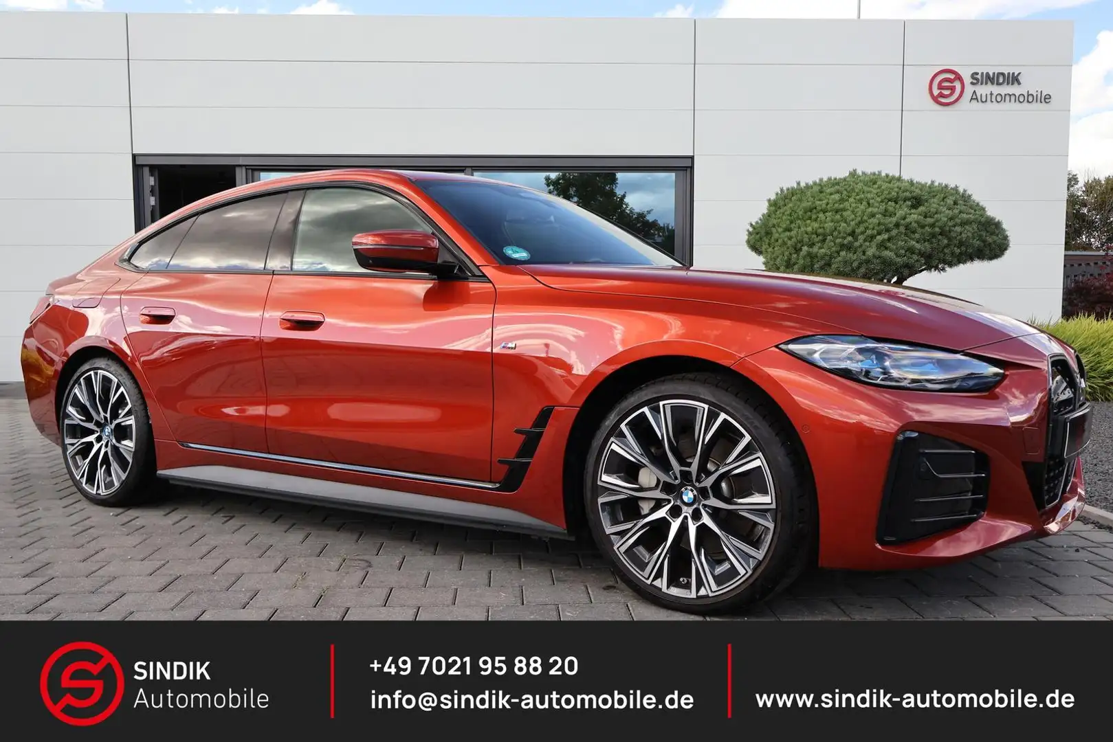 BMW i4 35e Drive GranCoupe -M Sport-Pano-AHK-ACC-DAB Orange - 1
