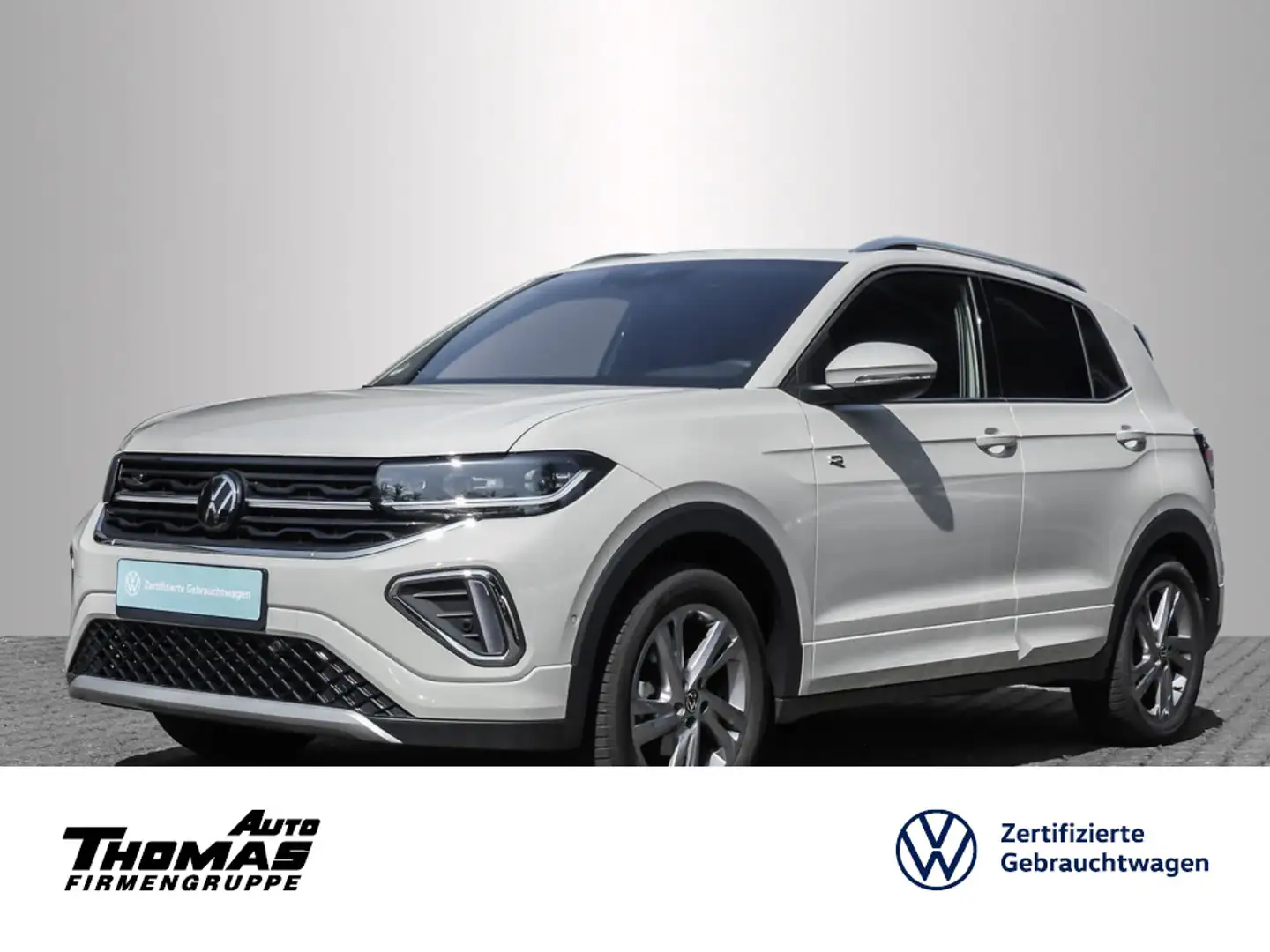 Volkswagen T-Cross R-Line 1.0 TSI DSG MATRIX+ACC+NAVI Grau - 1