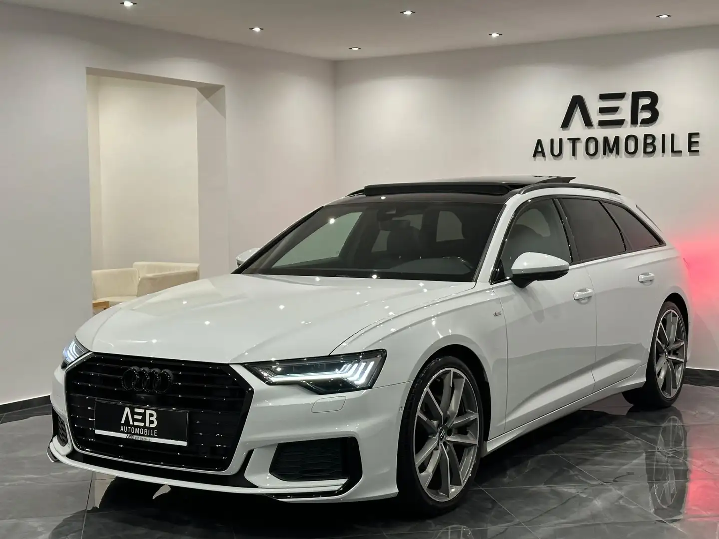 Audi A6 40 TDI**3xS-LINE**PANO**MATRIX**SHA**VZE**SVW**SH Weiß - 1