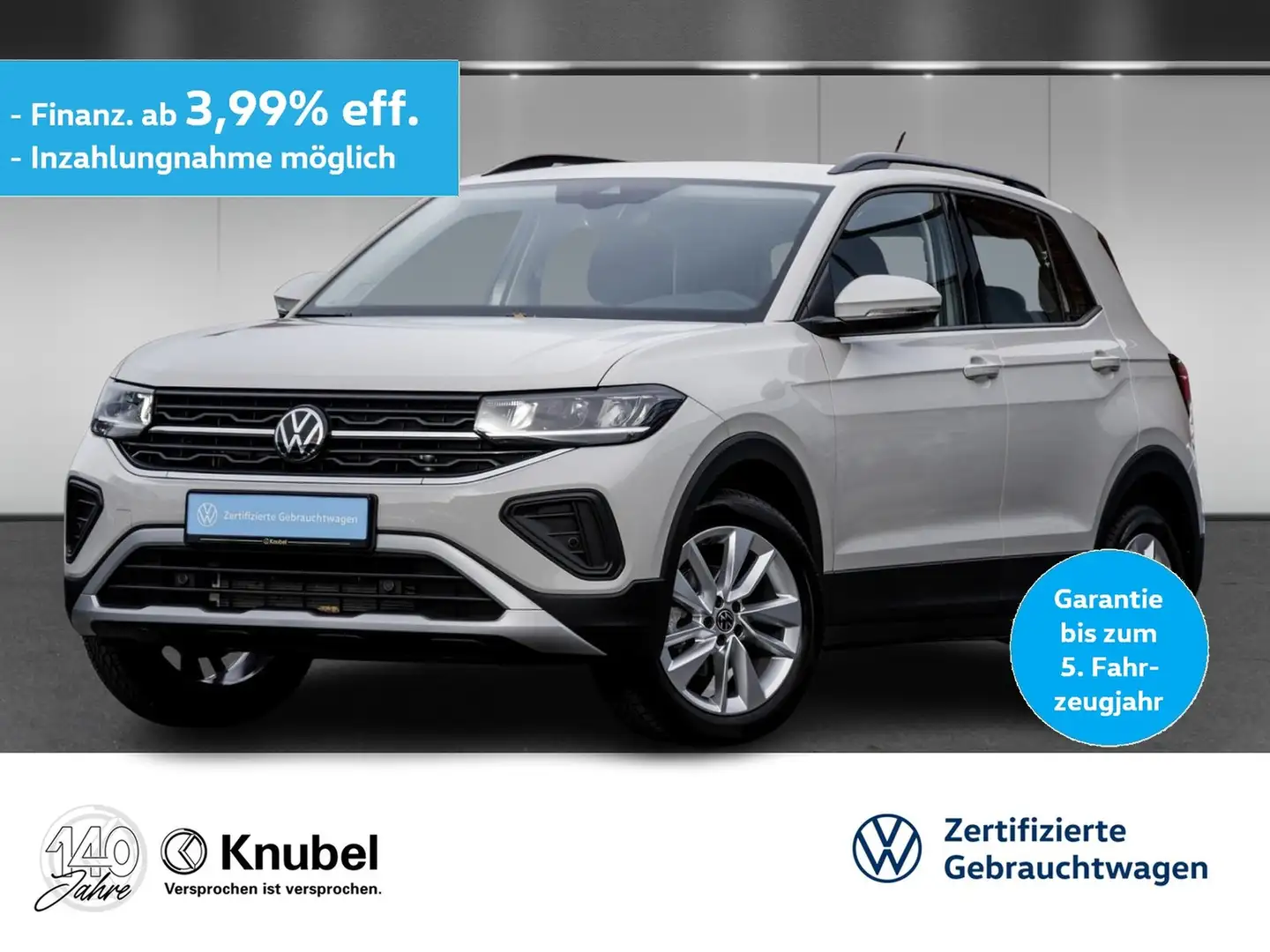 Volkswagen T-Cross Life 1.0 TSI DSG LED Navi AHK TravelAss. Grau - 1