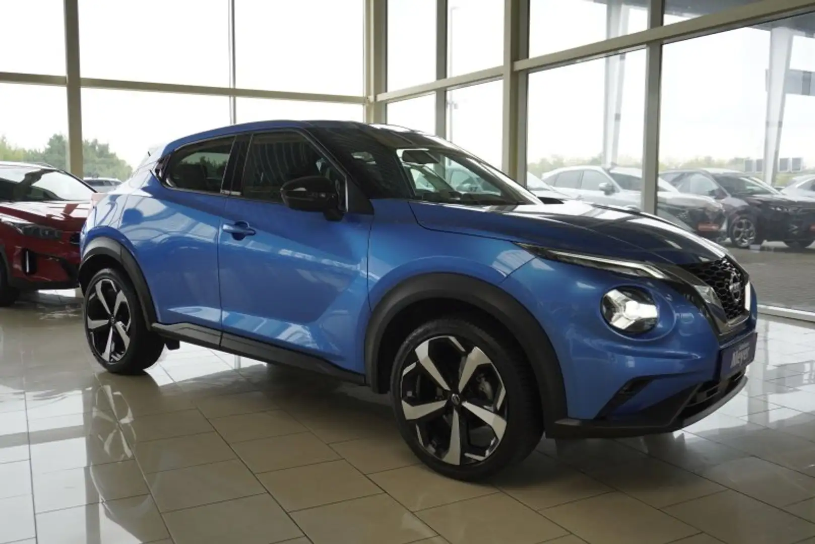 Nissan Juke Tekna 1.0 DIG-T Aut.19*Alu/LED/Navi/Keyless Niebieski - 1