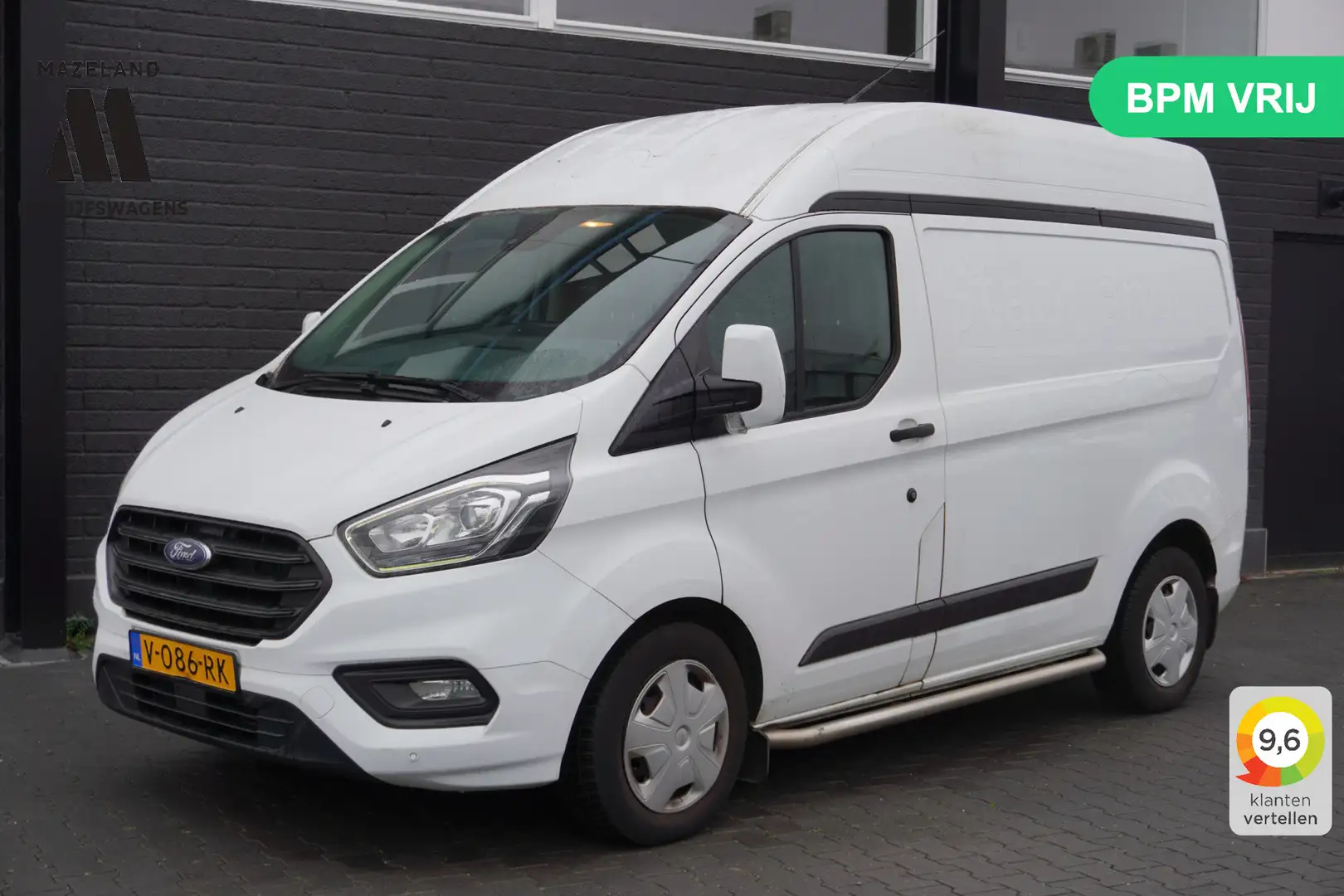 Ford Transit Custom 2.0 TDCI 130PK Automaat L1H2 EURO 6 - Airco - Crui Wit - 1