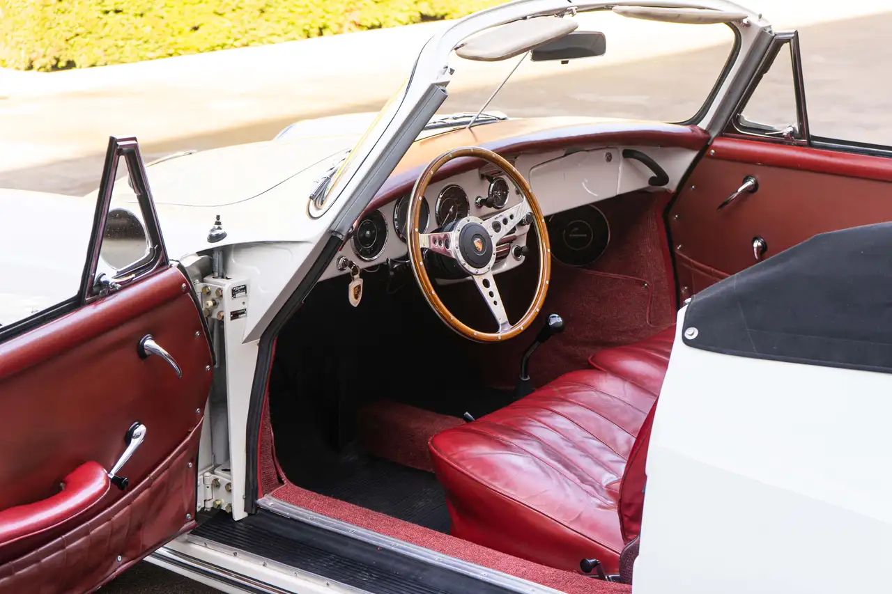 Porsche 356 SC Cabriolet - Reiher Grau, foto 8
