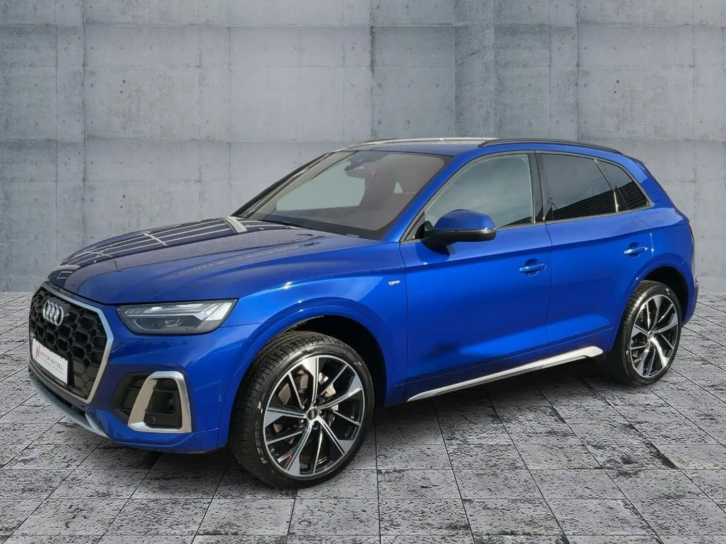 Audi Q5 40 TFSI QU S-TR S-LINE MATRIX+NAVI+AHK+GRA+VC Blau - 2