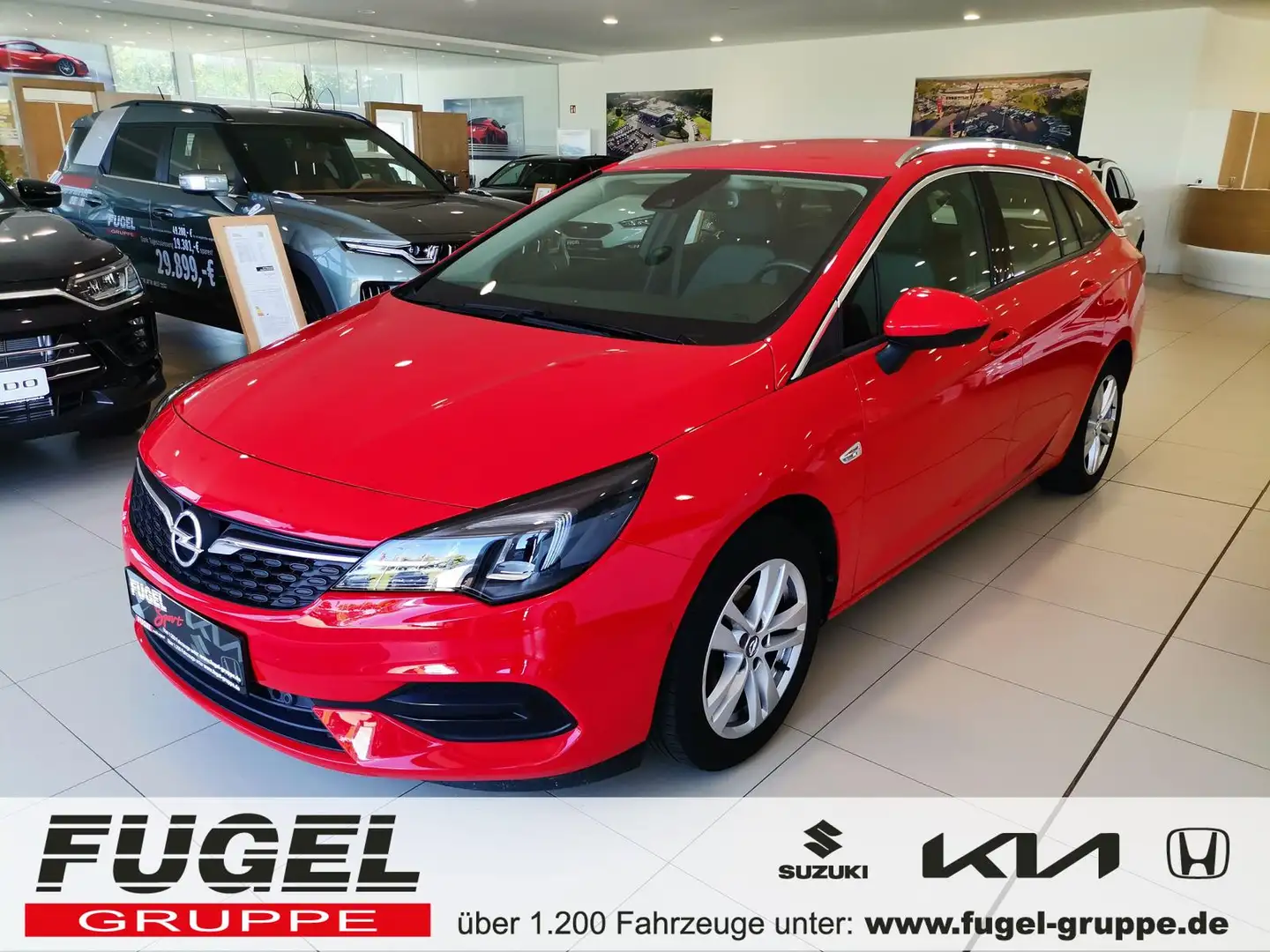 Opel Astra K Sports Tourer Elegance LED|RFK|SHZ|ACC Rood - 1