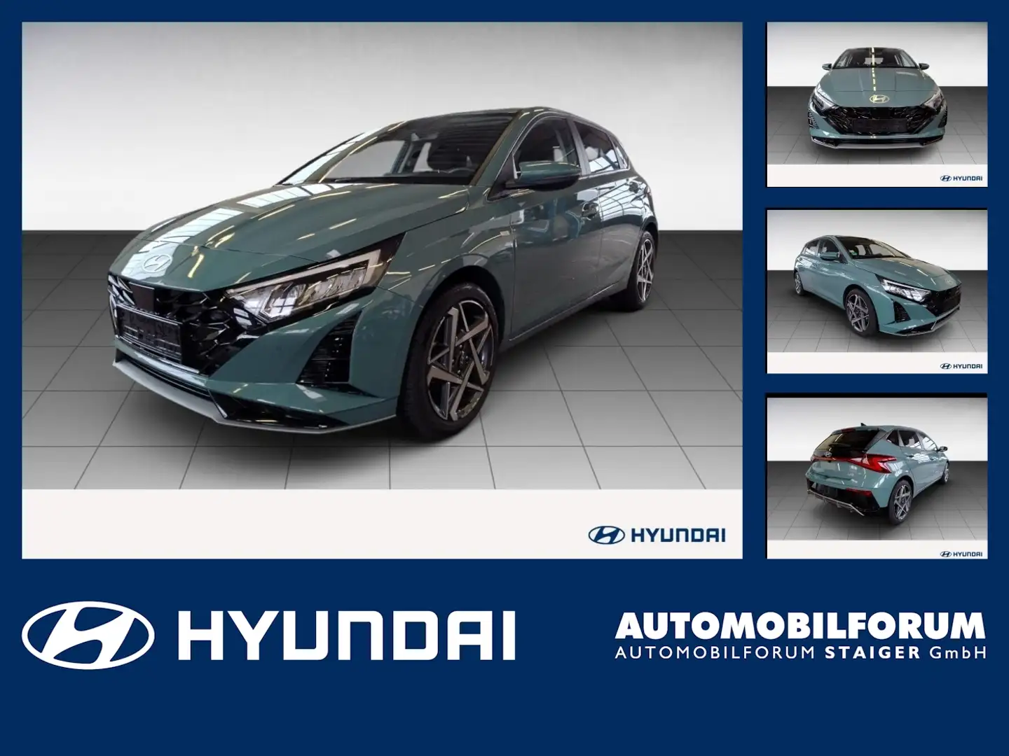 Hyundai i20 1.0 T-GDI Prime FLA 4xSHZ SpurH SpurW LM Groen - 1