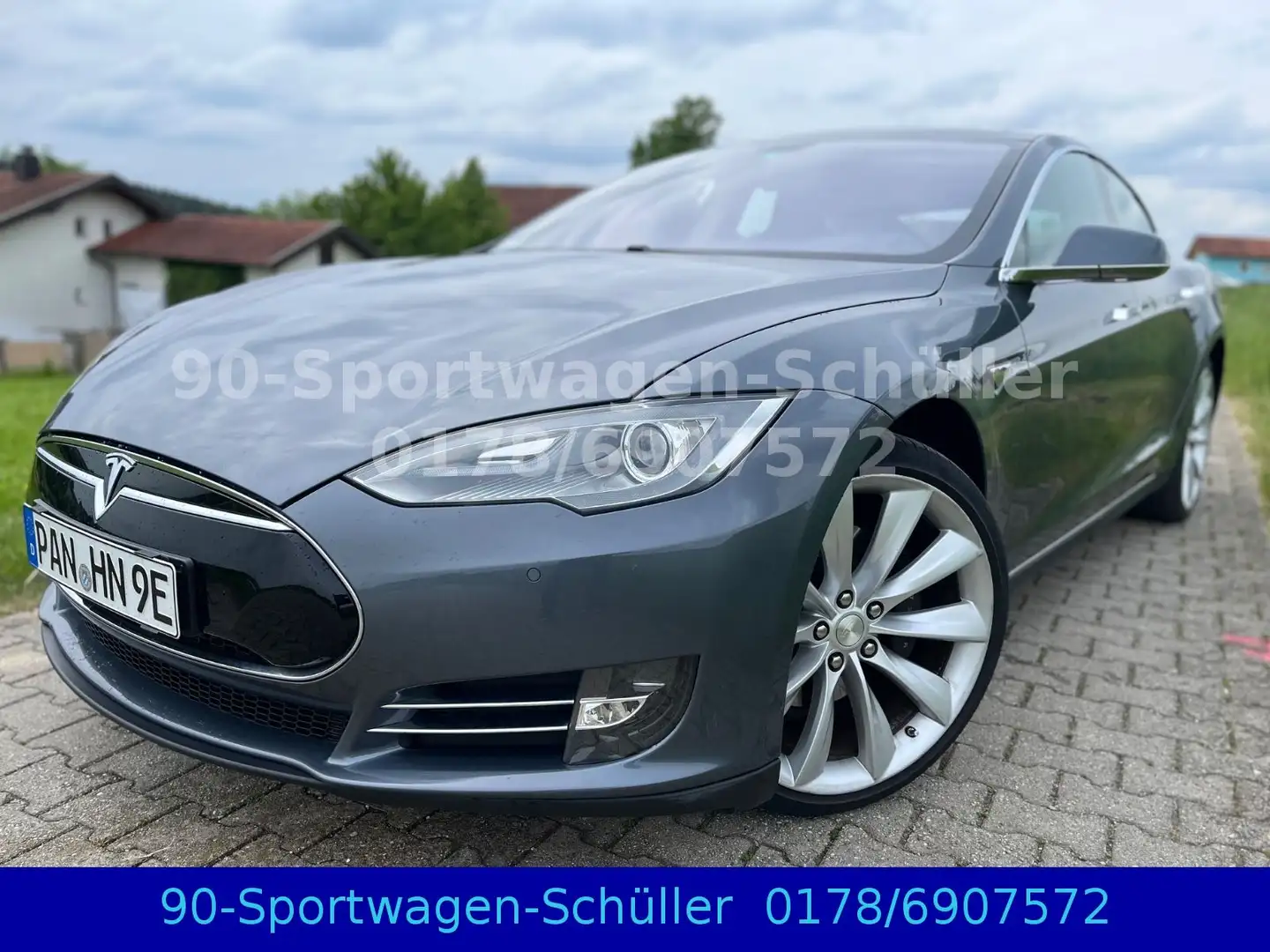 Tesla Model S P85 *FREECHARGER*TAUSCH MÖGLICH* Grau - 2