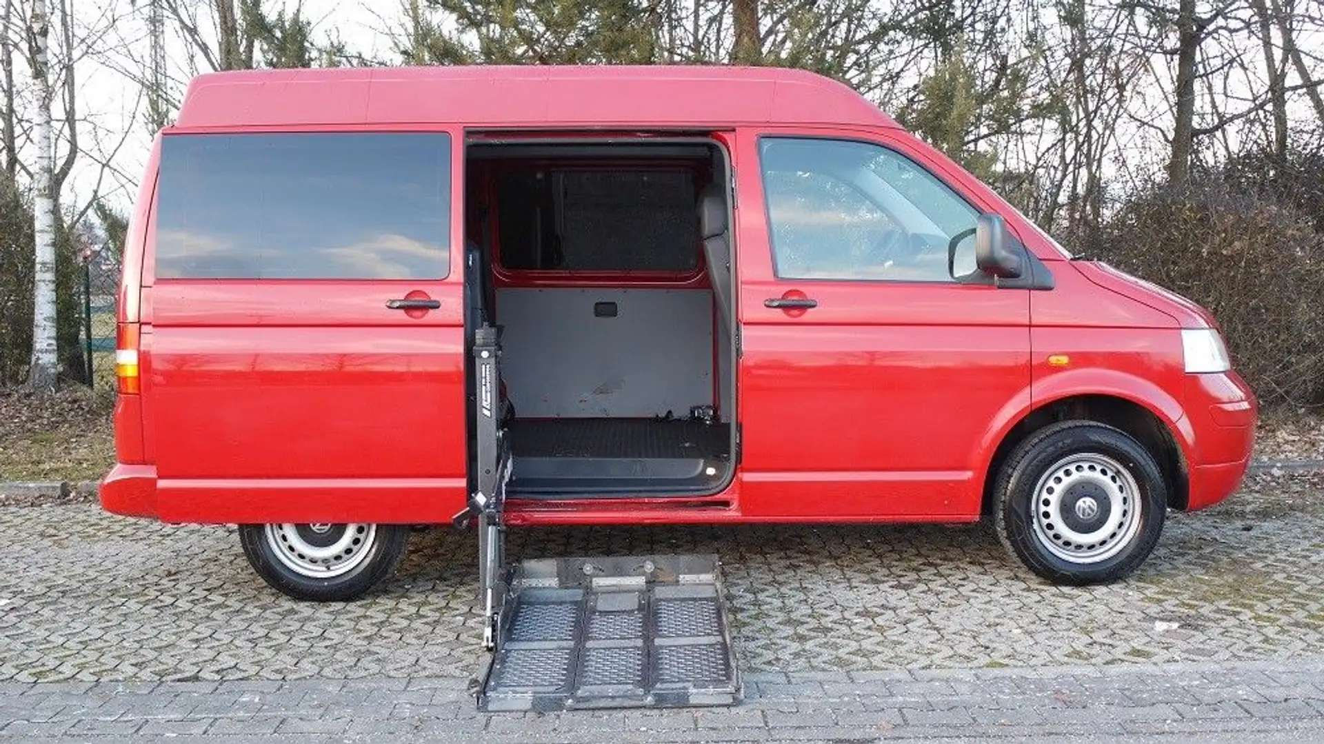 Volkswagen T5 Multivan Kombi-Mittelhochdach Rot - 2