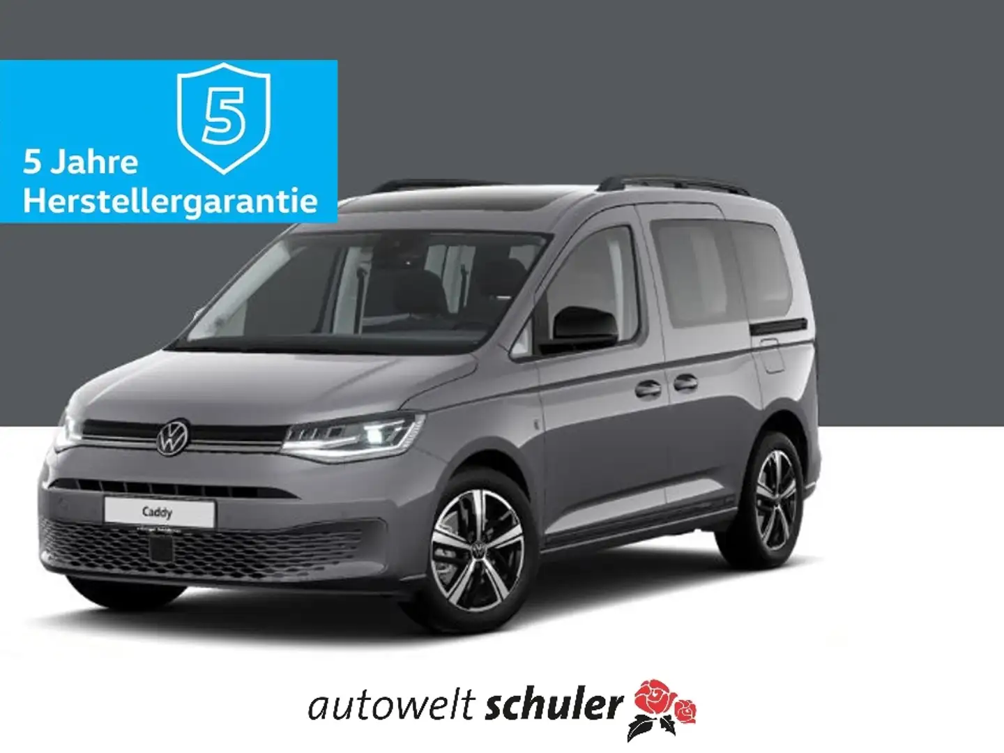 Volkswagen Caddy 2,0 TDI DSG Dark Label Navi AHK Gris - 1