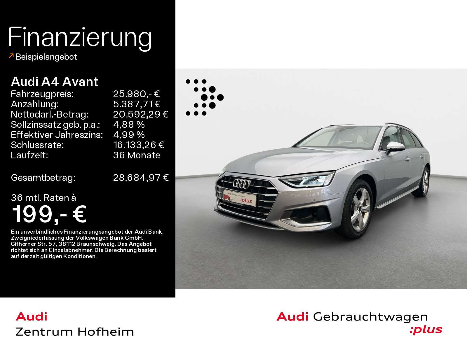 Second hand Audi A4 2.0