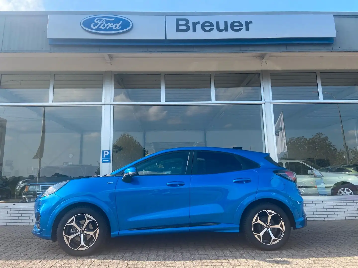 Ford Puma ST-Line Panorama Dach Dienstwagen Automatik Blau - 1