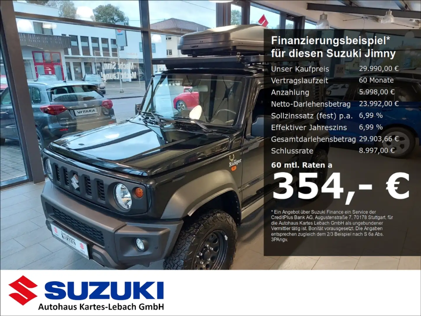 Suzuki Jimny Comfort Allgrip Standheizung Fahrwerk Höher 1. Han Schwarz - 1