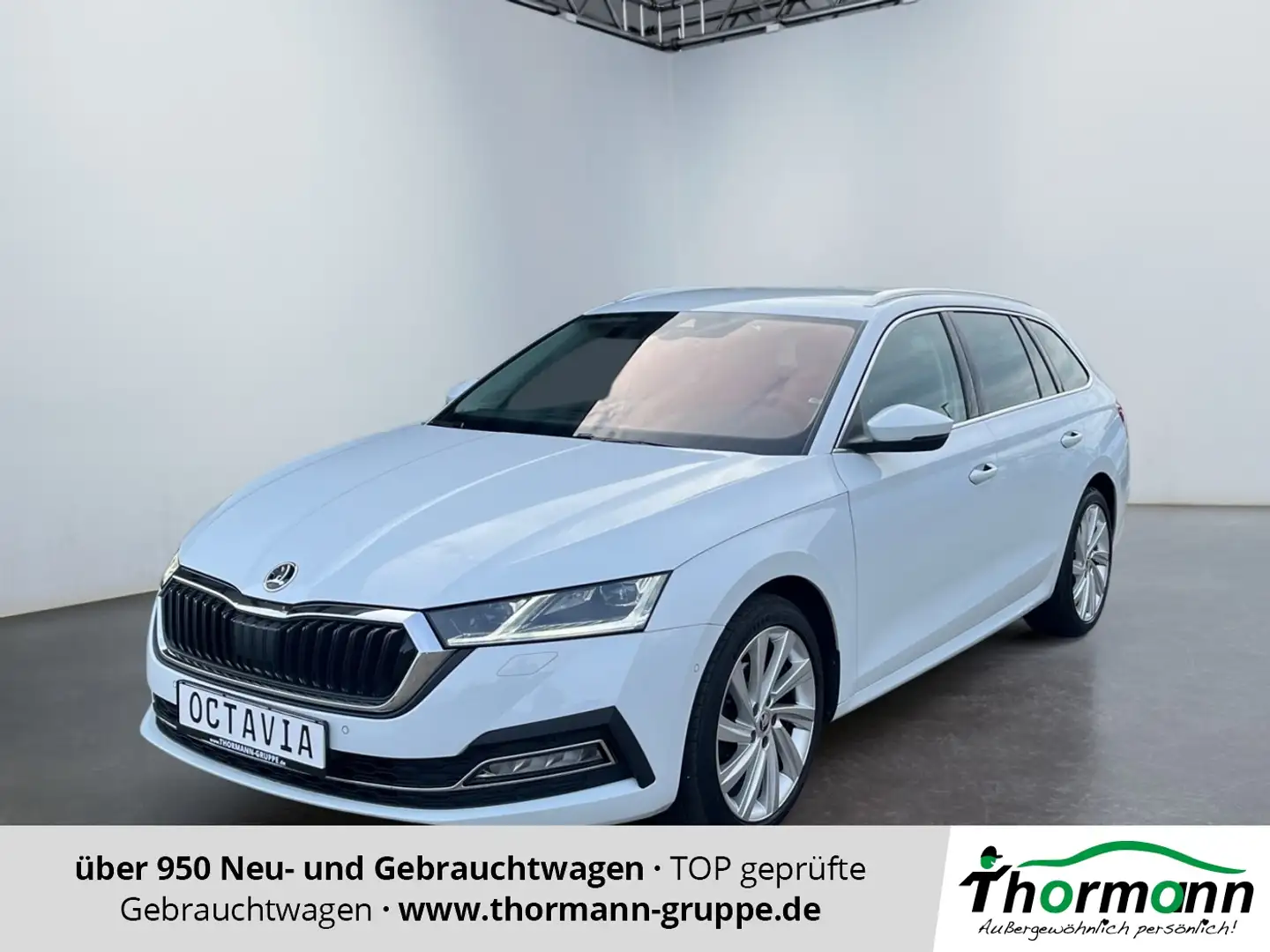 Skoda Octavia Combi Style 2.0 TDI 4xSHZ ACC AHK AUT LM Weiß - 1
