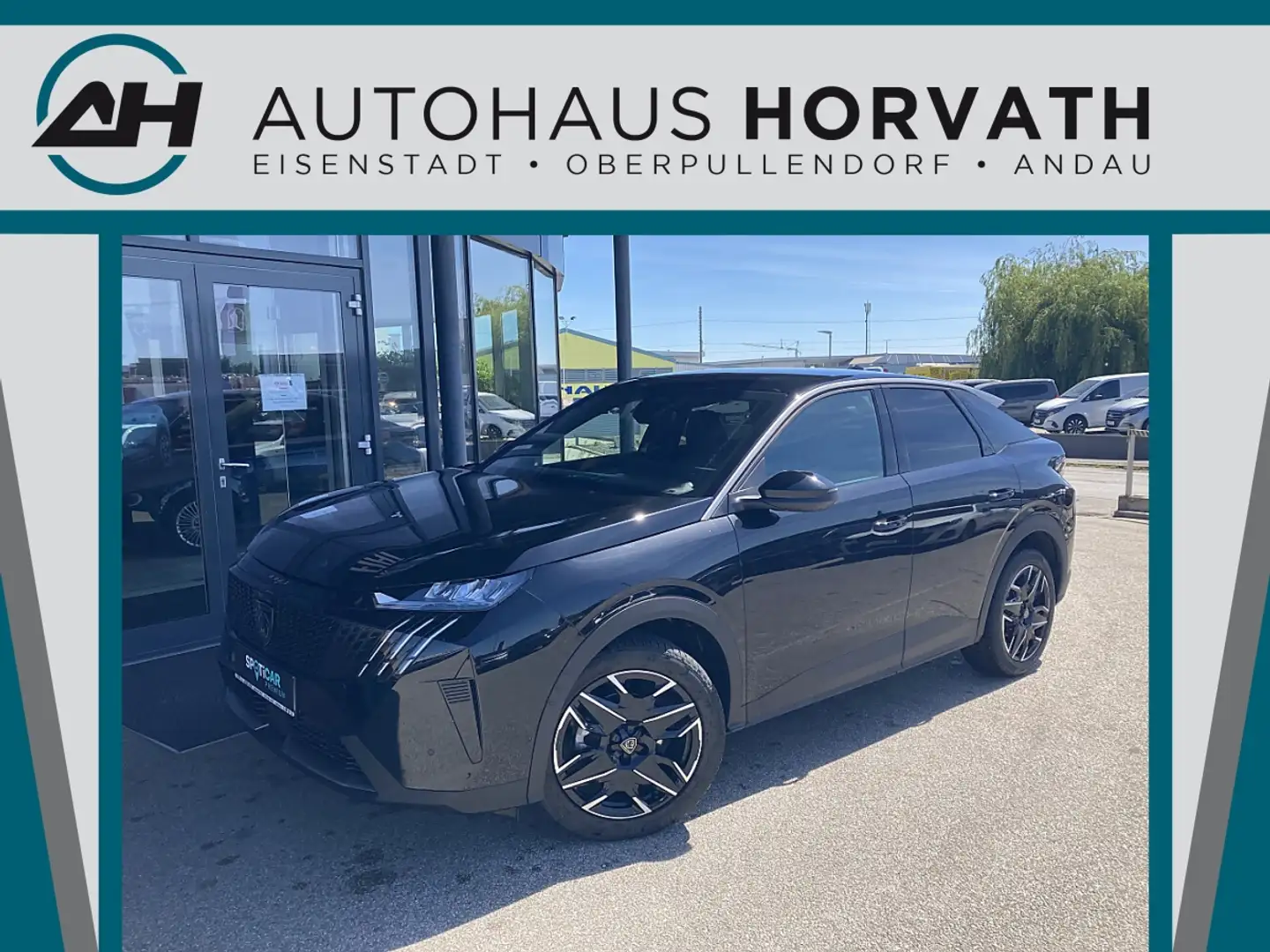 Peugeot 3008 Hybrid 145 E-DCS6 Allure Aut. Schwarz - 1