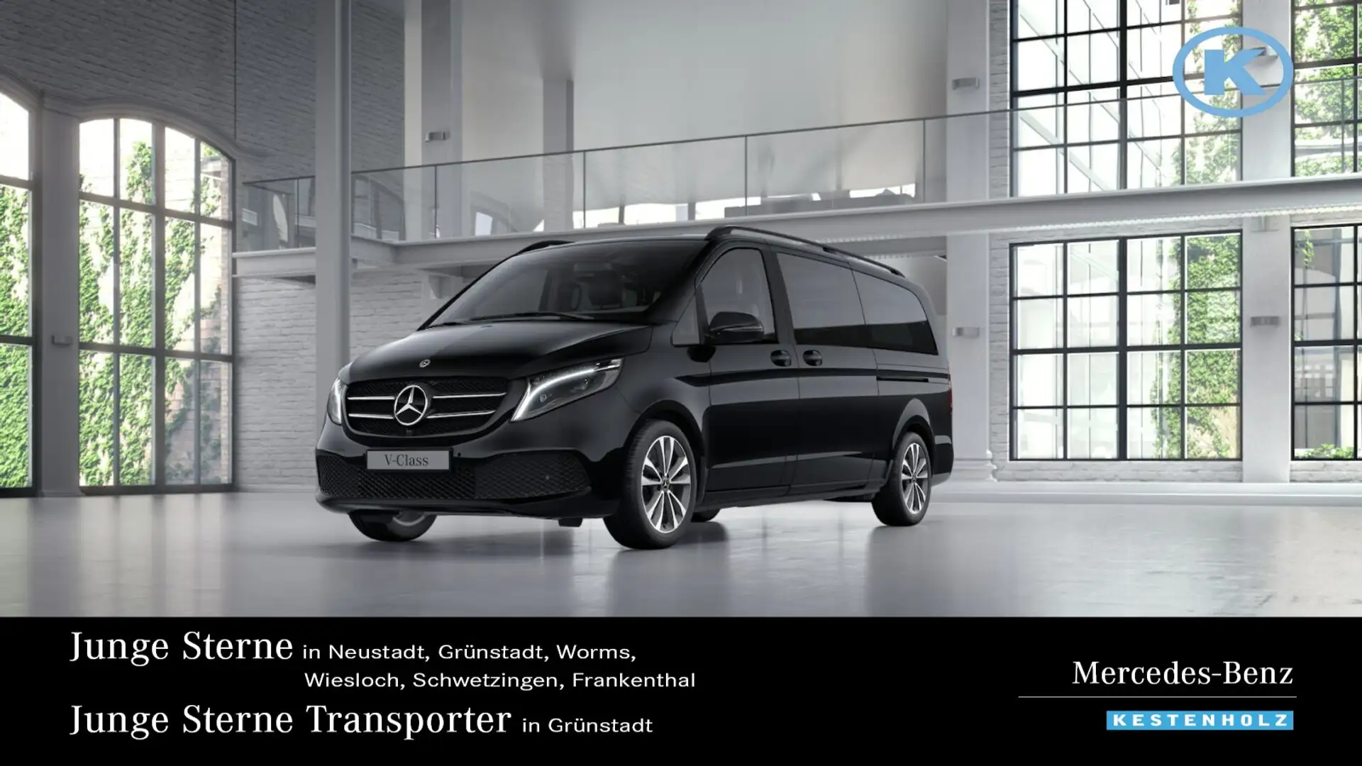 Mercedes-Benz V 300 V 300 d AVANTGARDE Extralang AIRMATIC+NIGHT+360° Schwarz - 1