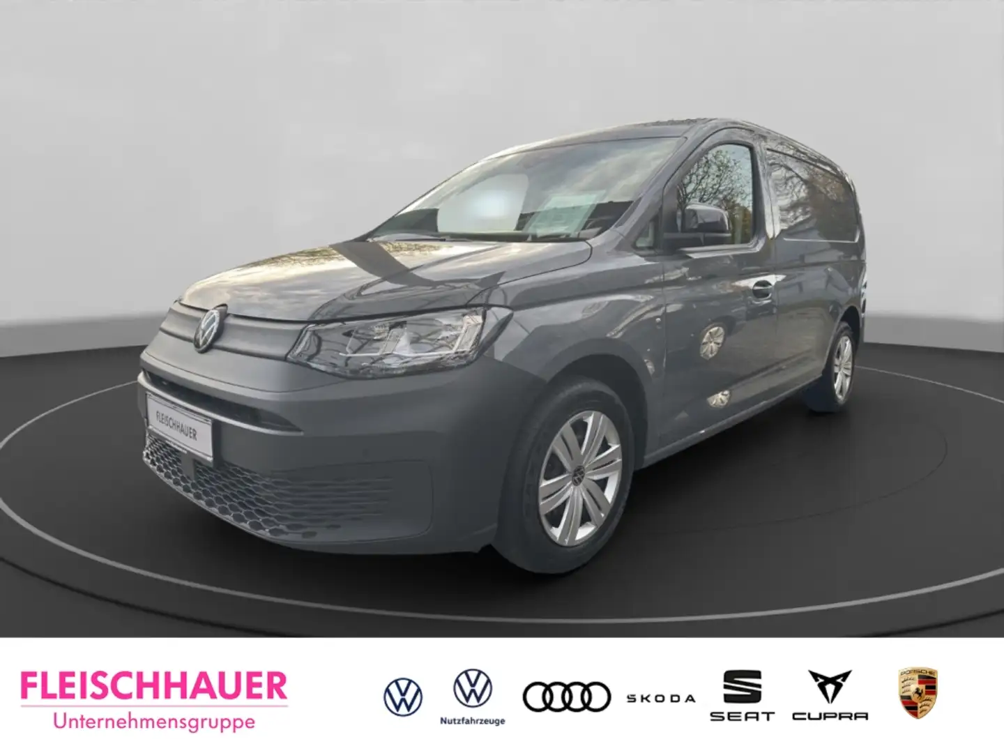 Volkswagen Caddy Cargo 2.0 TDI Navi DAB Ausparkassistent Spurwechse Grau - 1