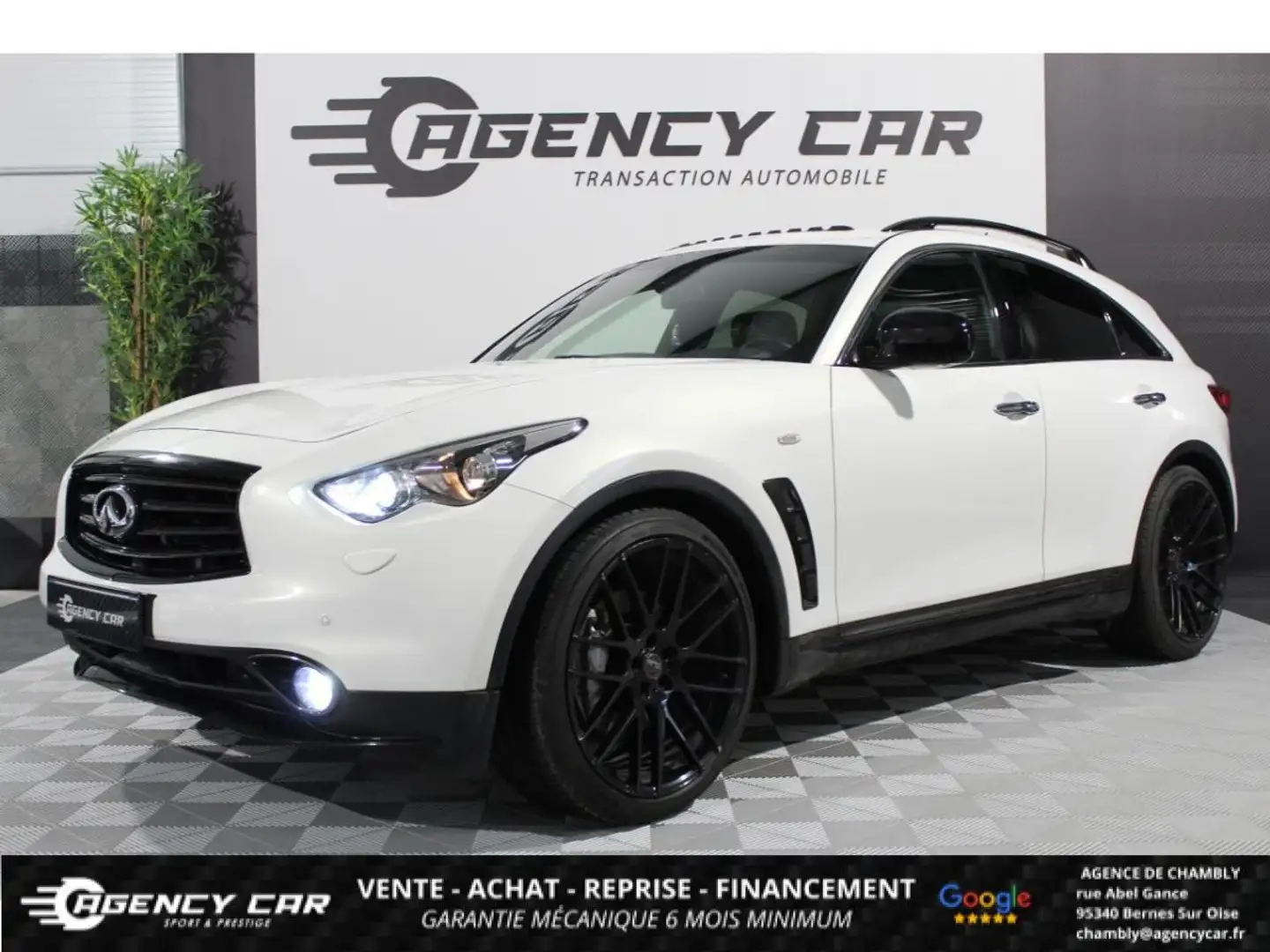 Infiniti QX70 Ultimate 3.7 V6 320CH- BVA - BOSE - Toit Ouvrant - Caméra 360 Weiß - 1
