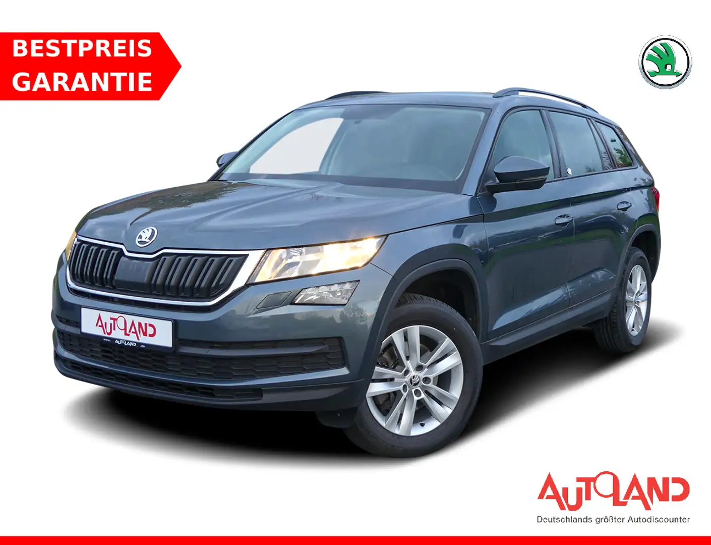Skoda Kodiaq 1.4 16V TSI 4x4 AHK PDC Klima Tempomat Grau - 1