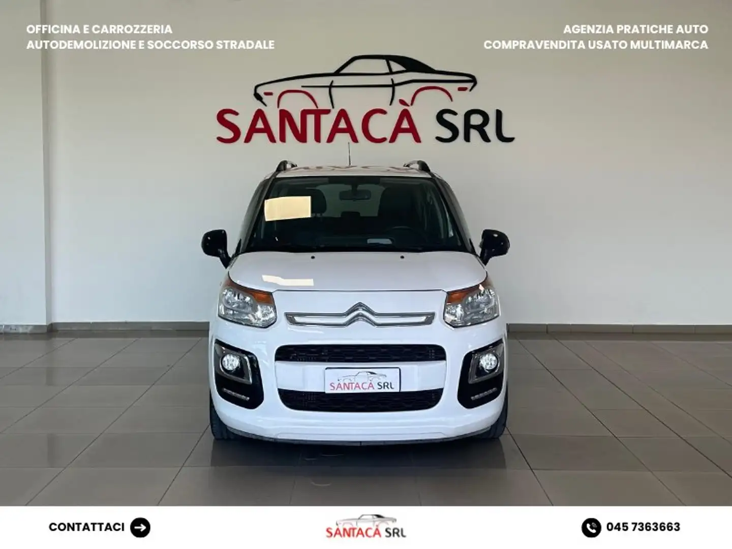 Citroen C3 C3 Picasso Picasso 1.2 puretech Exclusive 110 CV Bianco - 2