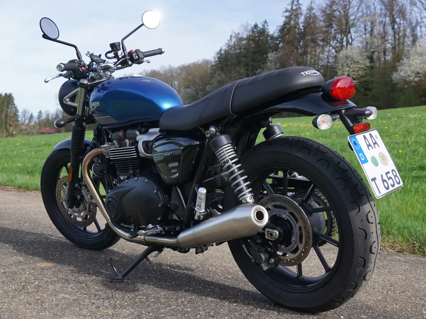 Triumph Street Twin Синий - 2