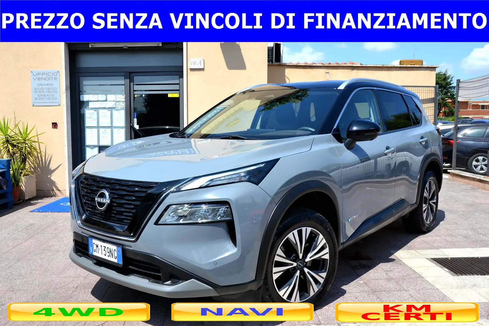 Nissan X-Trail 1.5 E-POWER E-4ORCE 4WD 7 POSTI N-CONNECTA Grigio - 1