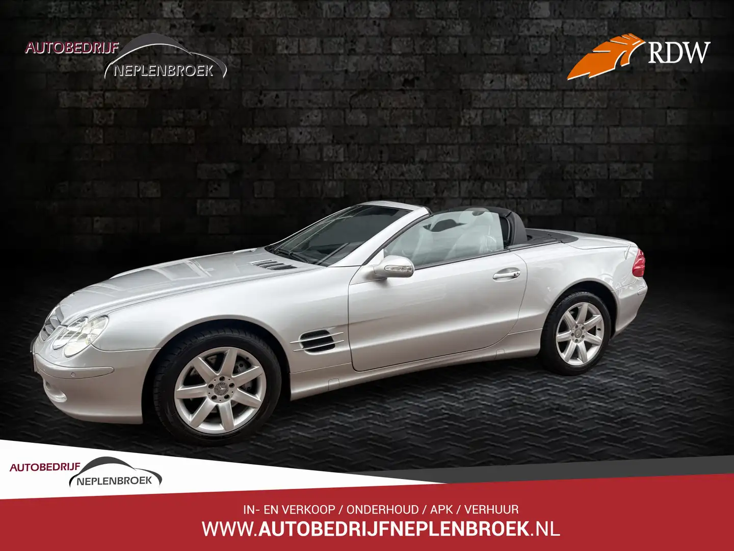 Mercedes-Benz SL 500 Roadster AUT 2002 Grijs 37430 km uniek youngtimer Grijs - 1