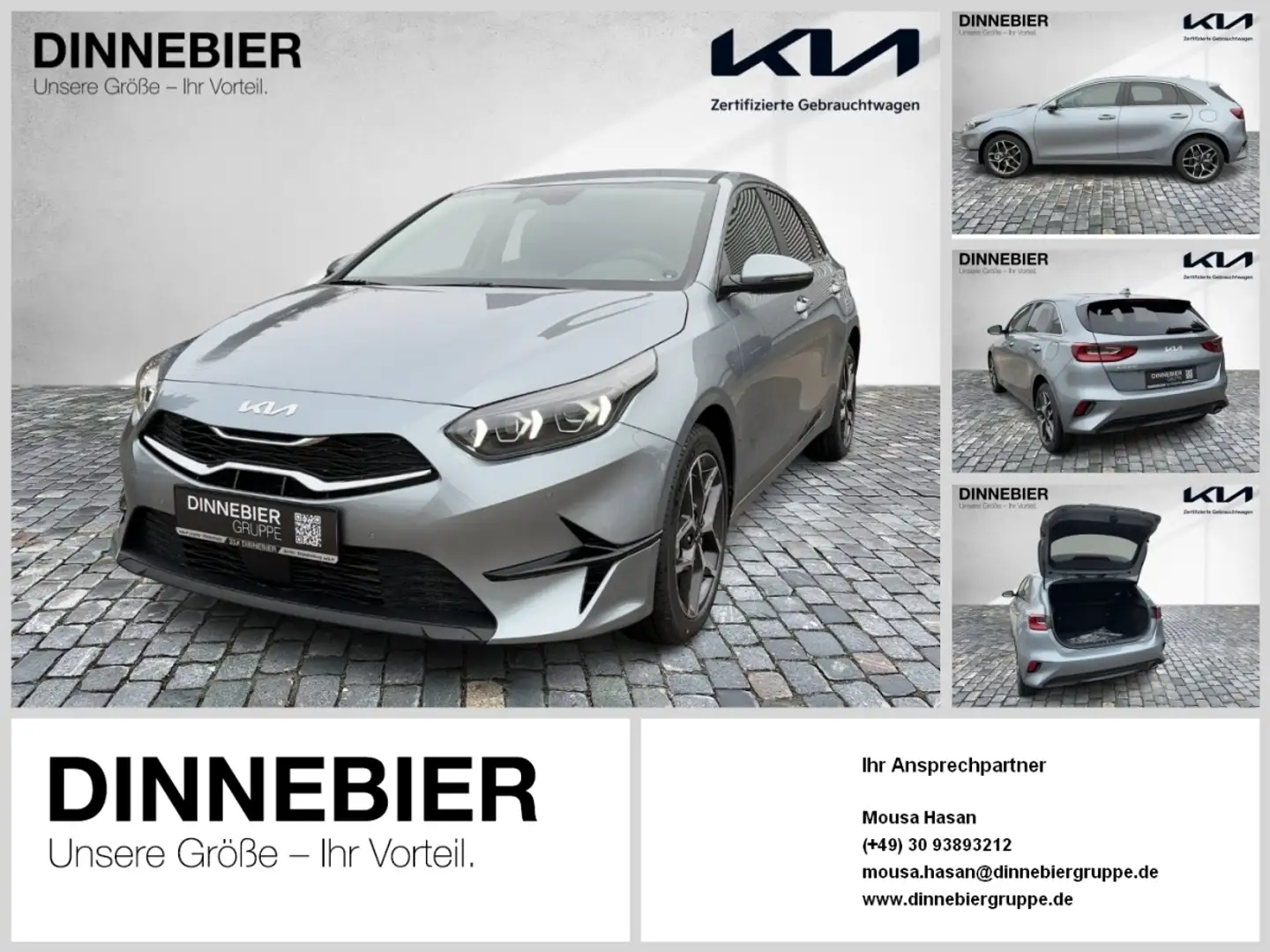 Kia Ceed / cee'd CEED 1.5T Vision Navi+Kamera+SHZ+Klimaautom. Argent - 1