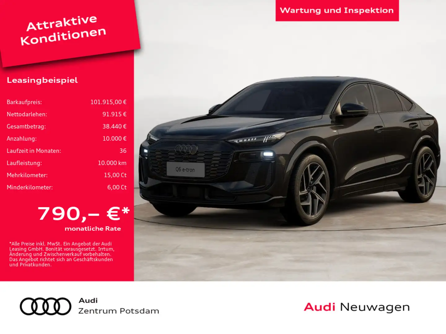 Audi Q6 Sportback e-tron quattro HUD B&O PANO Чёрный - 1